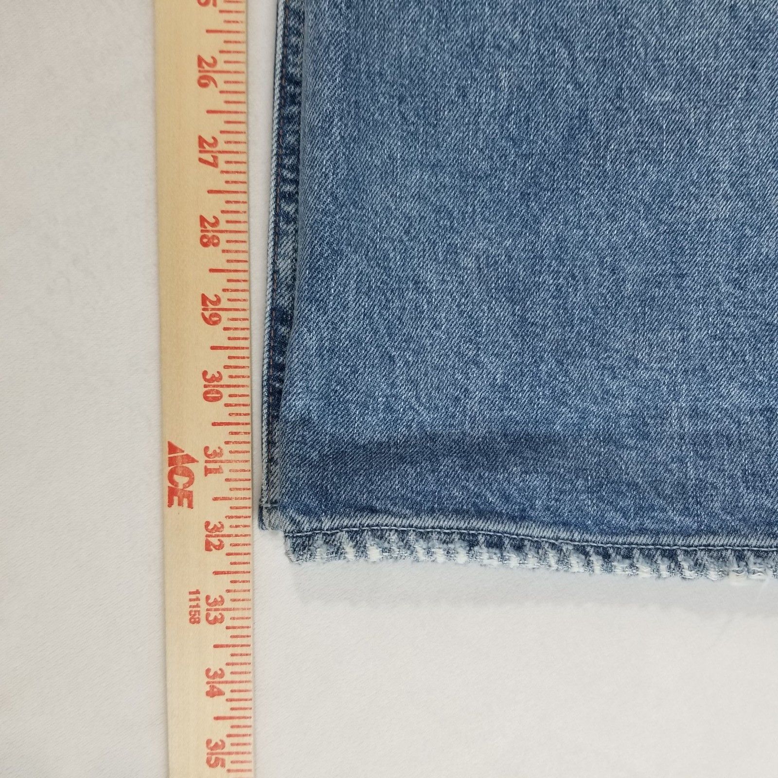 Paige Paige Stevie Jeans 33x32 Blue Heritage Raw Hem Heroes NWT Size 33" - 11 Thumbnail