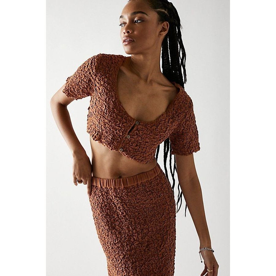 Free People Free People Double The Fun Set $128 MEDIUM Brown /Sienna Size 32" / US 10 / IT 46 - 5 Thumbnail