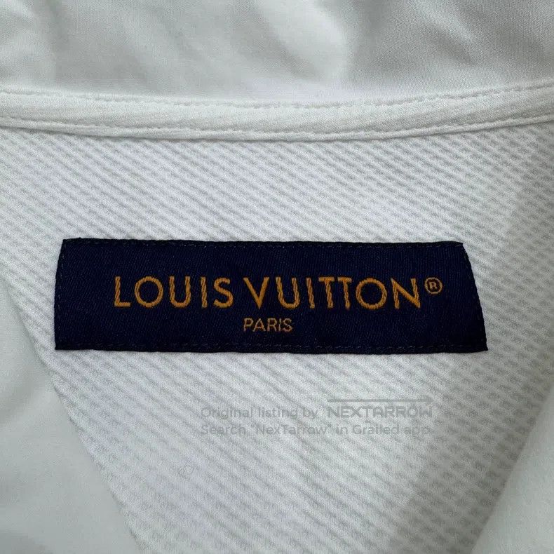 Louis Vuitton Louis Vuitton Rhinestone Letter Polo Shirt Size US XL / EU 56 / 4 - 3 Thumbnail
