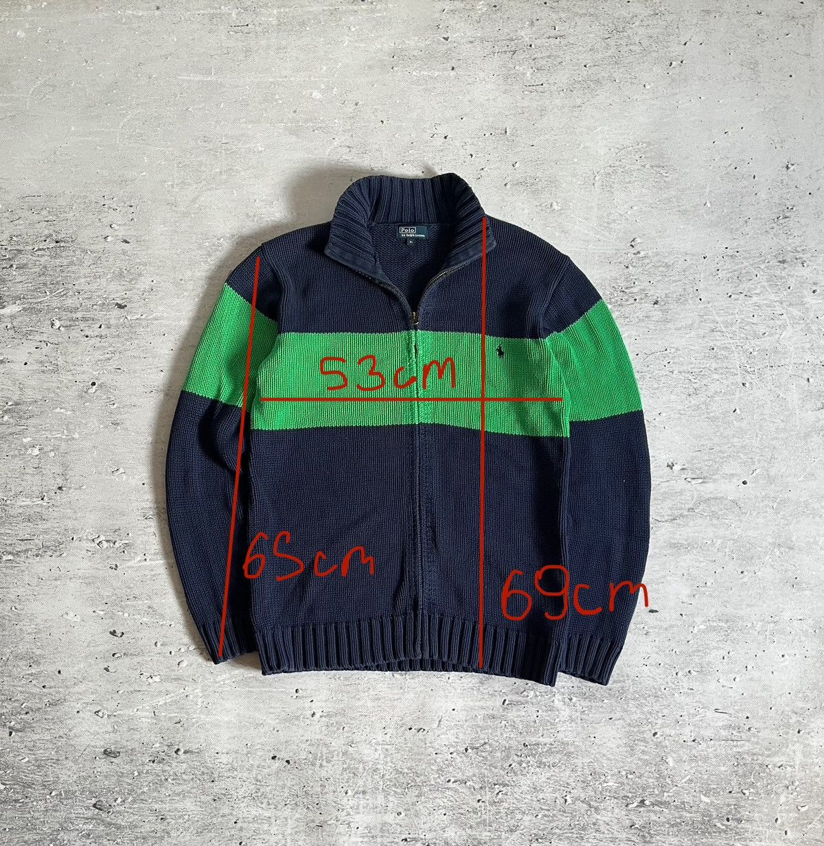 Polo Ralph Lauren Polo Ralph Lauren Knitwear Cardigan Zip Up Sweatshirt Size US XL / EU 56 / 4 - 2 Thumbnail