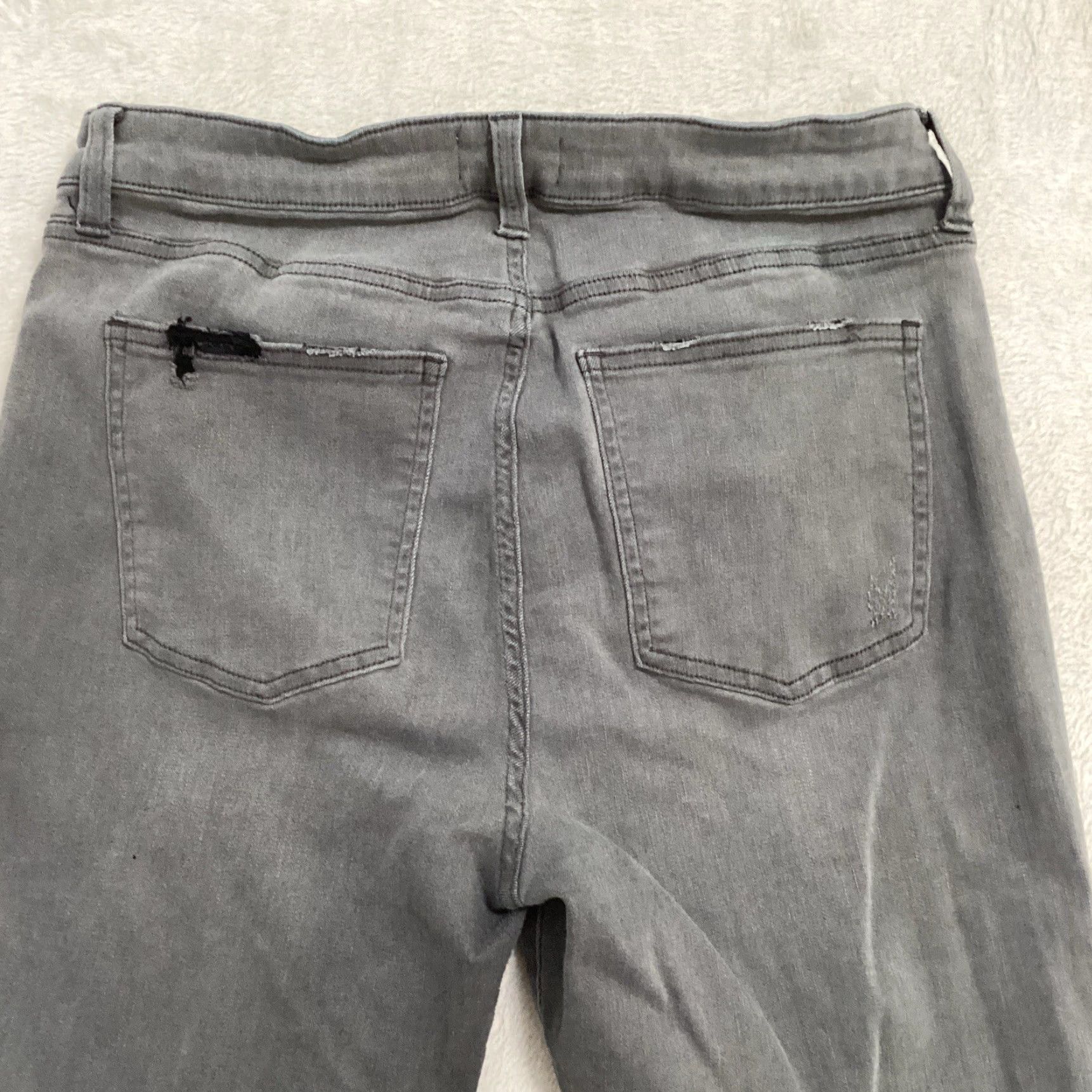 Pistola Pistola Jeans Womens Slim Skinny High Rise Distressed 32 Gray Arianna 30x26.5 Jeans Size 24" / US 00 / IT 34 - 5 Thumbnail