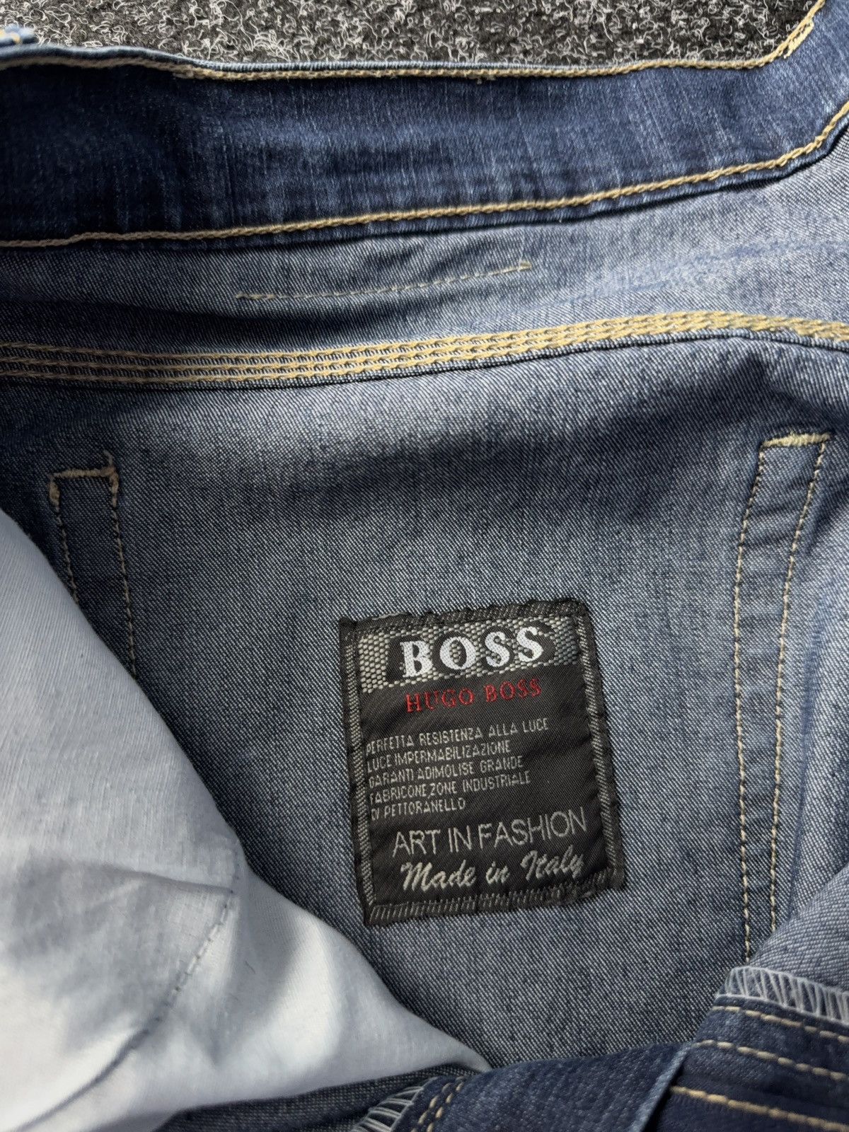 Hugo Boss Vintage 00s Retro Y2K Hugo Boss baggy denim pants Jeans Size US 38 / EU 54 - 8 Thumbnail