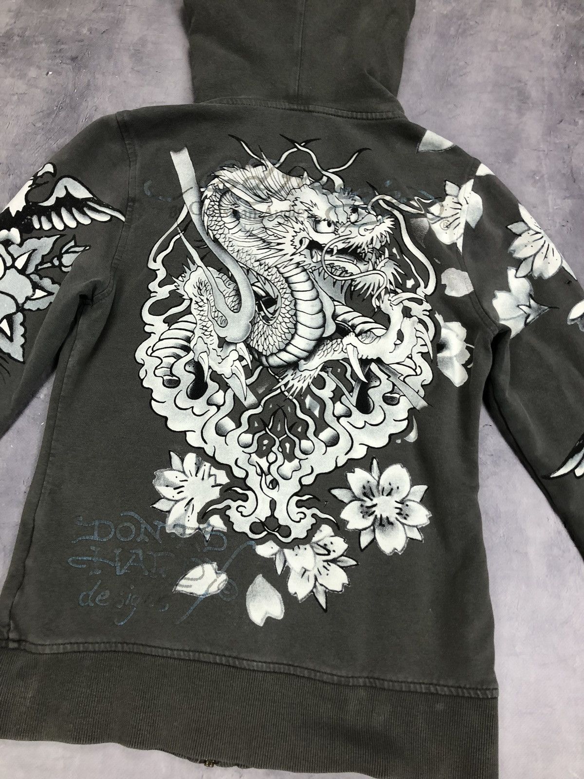 Ed Hardy Vintage Ed Hardy y2k dragon Zip hoodie Size s Women Size S / US 4 / IT 40 - 6 Thumbnail