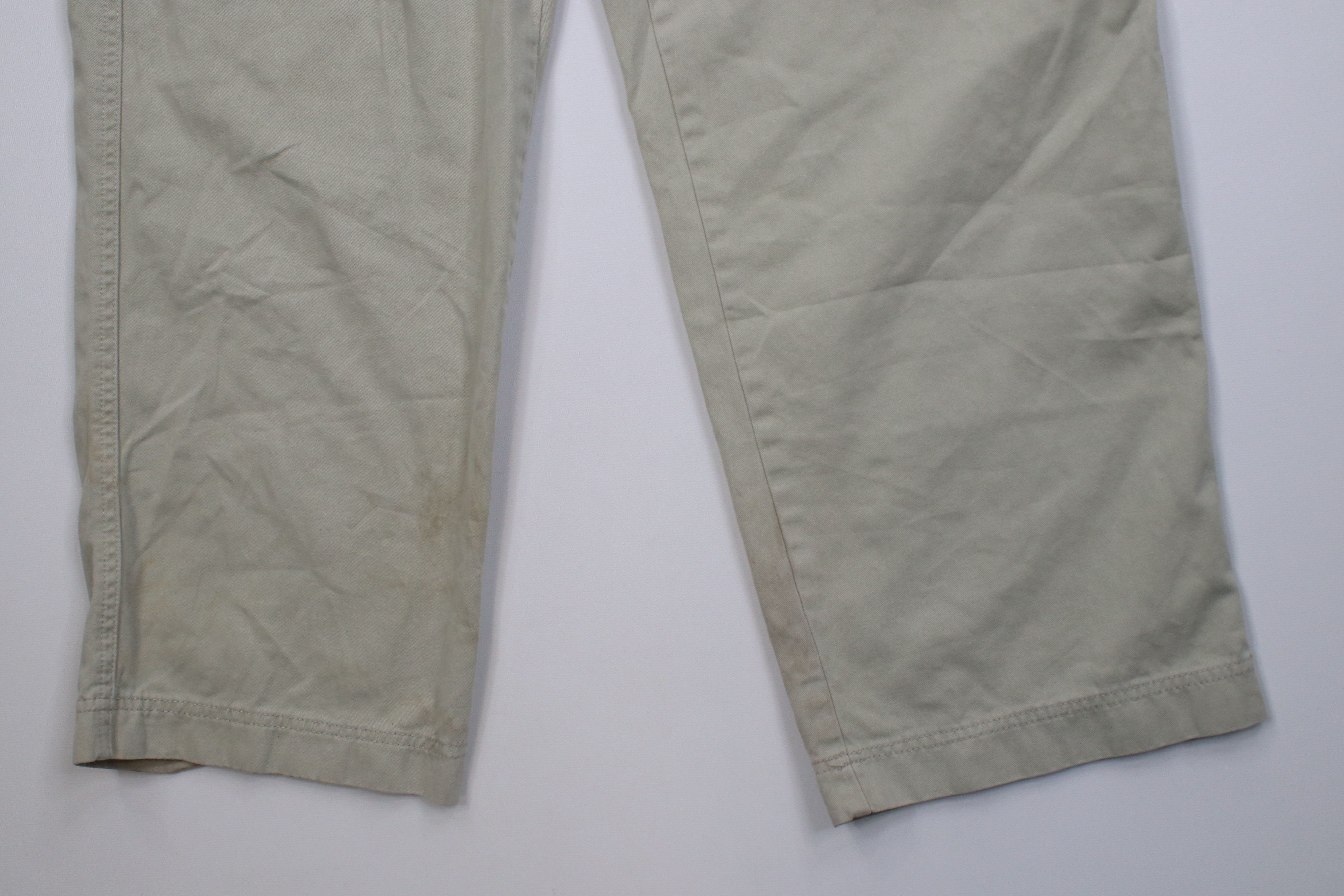 Eddie Bauer Vintage 90s Eddie Bauer Baggy Wide Leg Cargo Pants Stone Size US 34 / EU 50 - 4 Thumbnail