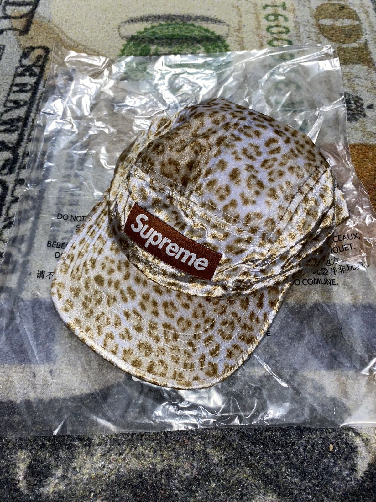 Supreme Supreme Leopard Velvet Camp Cap | Grailed