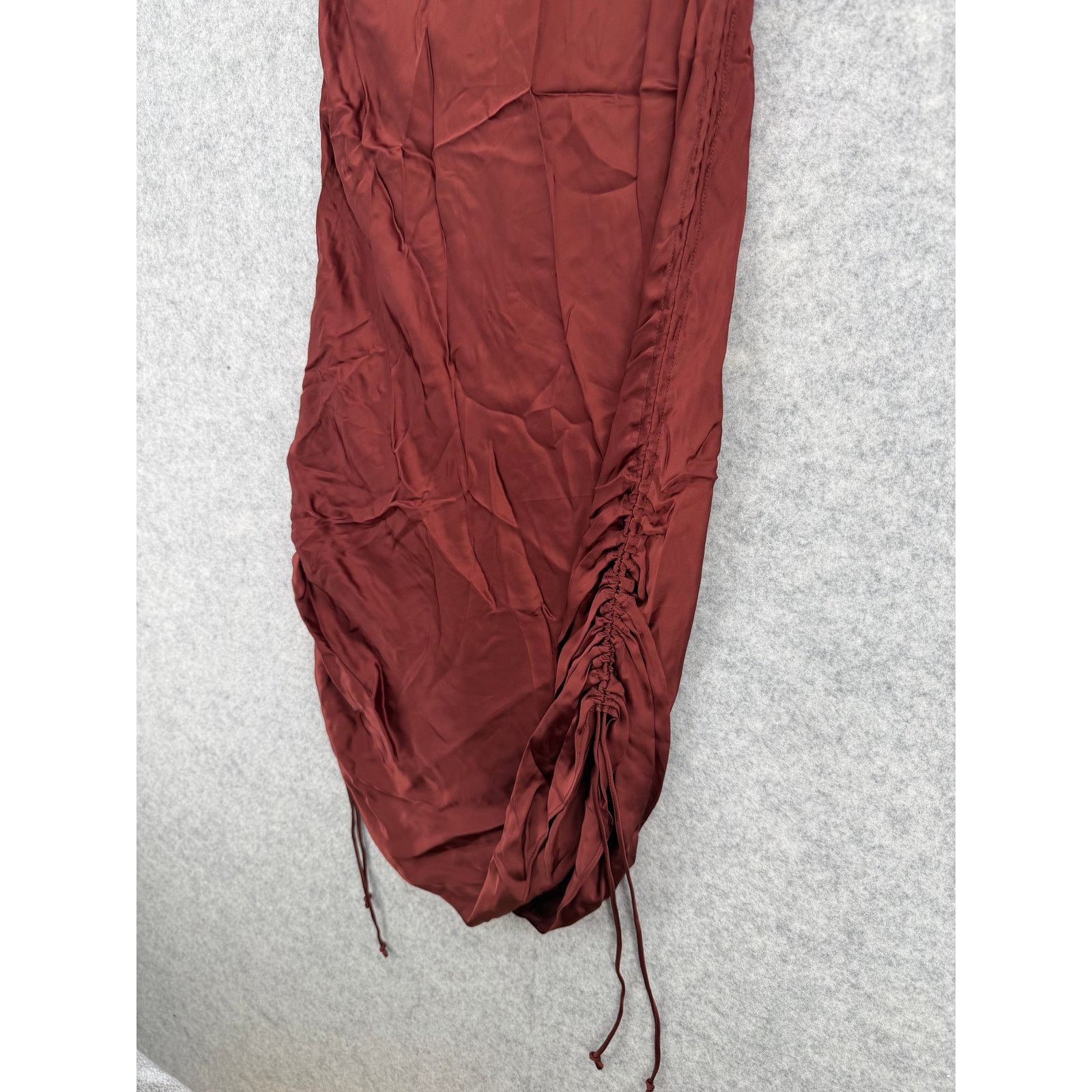 Aritzia NWT Wilfred Only Ruched Rustique Silky Slip Dress Size LARGE Size L / US 10 / IT 46 - 2 Thumbnail