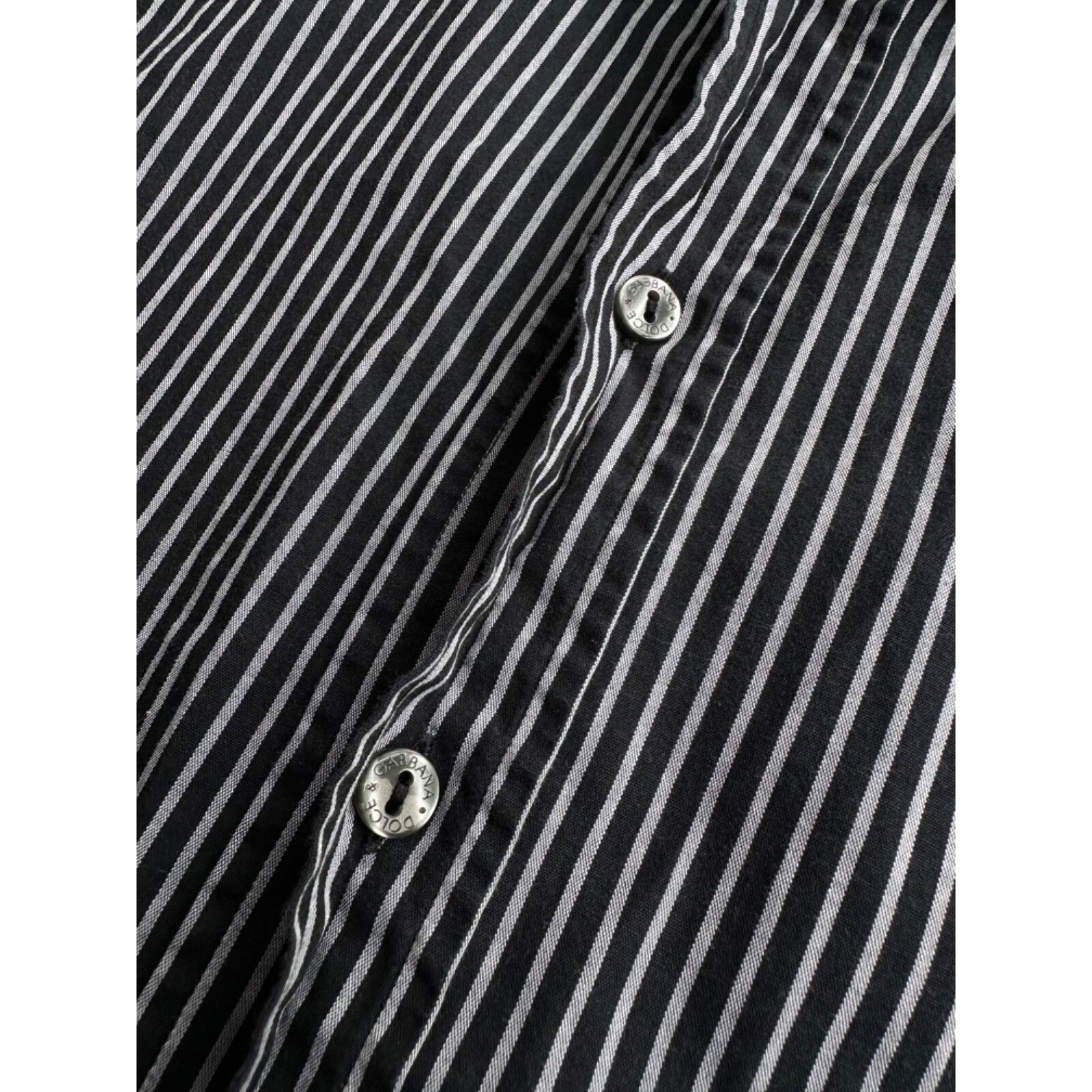 Dolce & Gabbana VTG Dolce&Gabbana Gold Striped Man’s Buttons Shirt Size US S / EU 44-46 / 1 - 9 Thumbnail