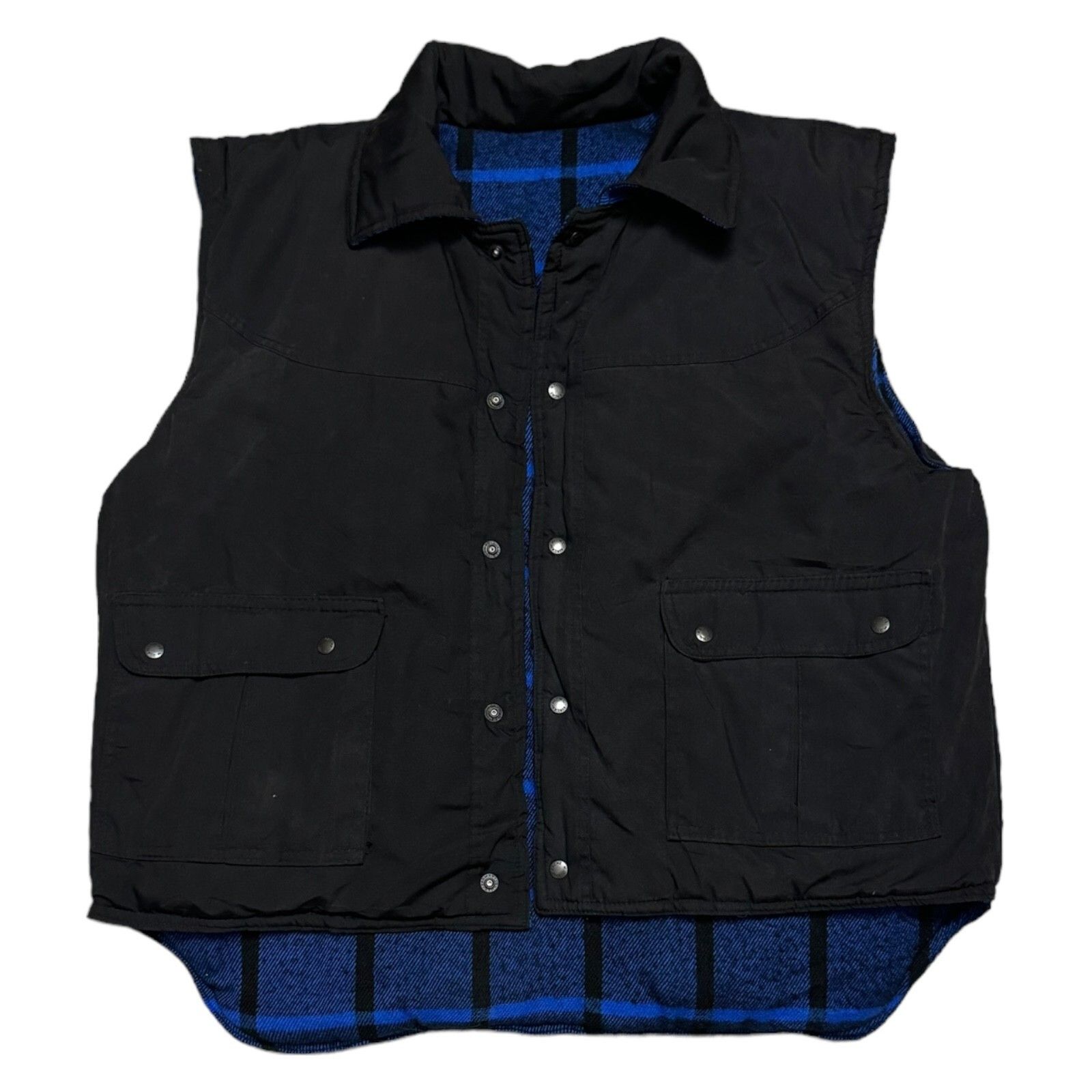 Avalanche Vintage 90s AVALANCHE REVERSIBLE Plaid Outdoor Vest XL Size US XL / EU 56 / 4 - 5 Thumbnail
