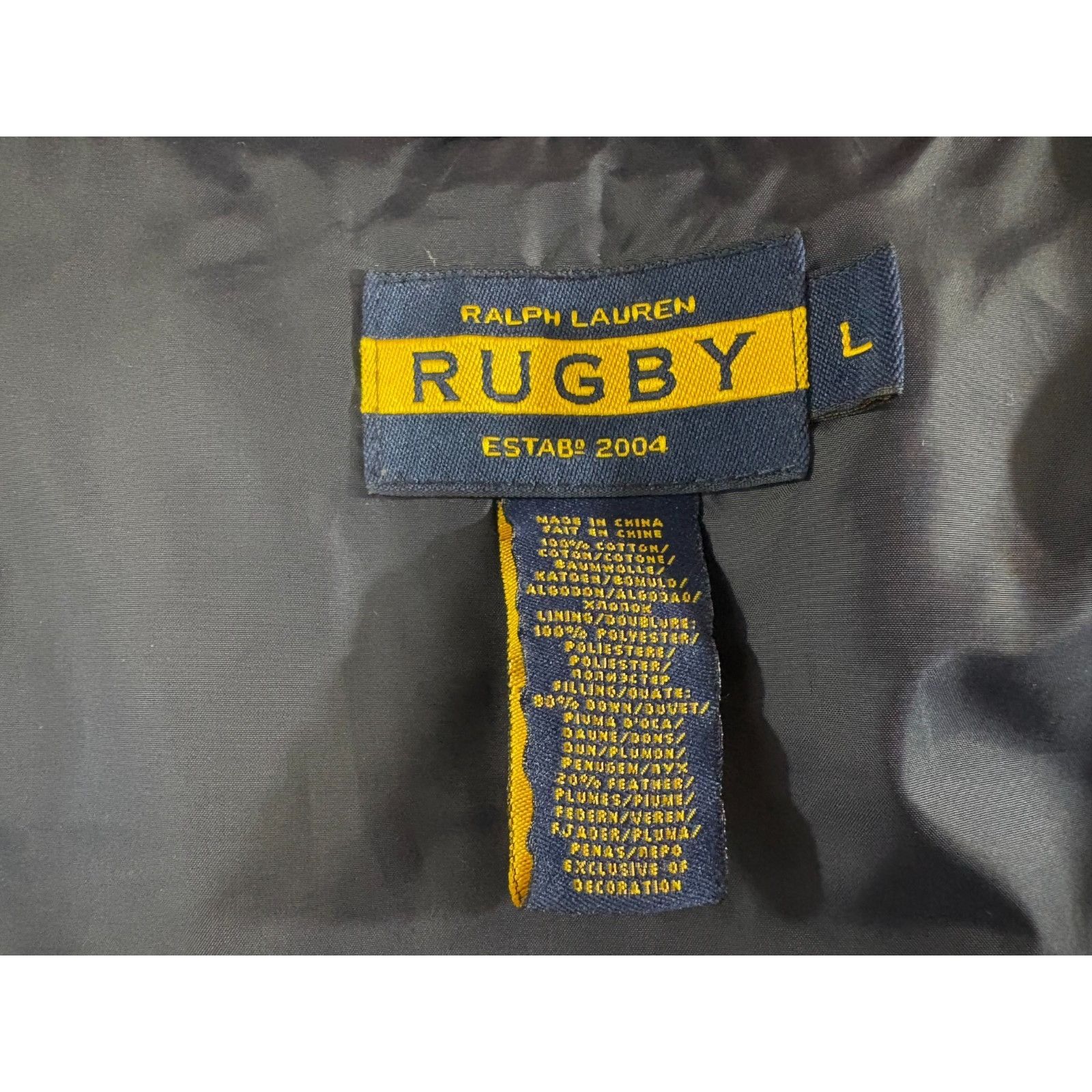 Ralph Lauren Rugby Ralph Lauren patch "12" canvas Down Vest size L color Size US L / EU 52-54 / 3 - 2 Thumbnail