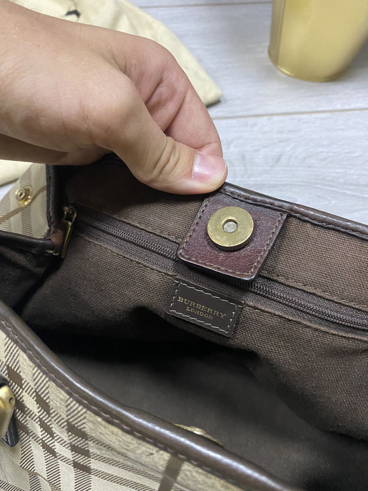 Burberry Burberry London bag nova check with dust bag Size ONE SIZE - 9 Thumbnail