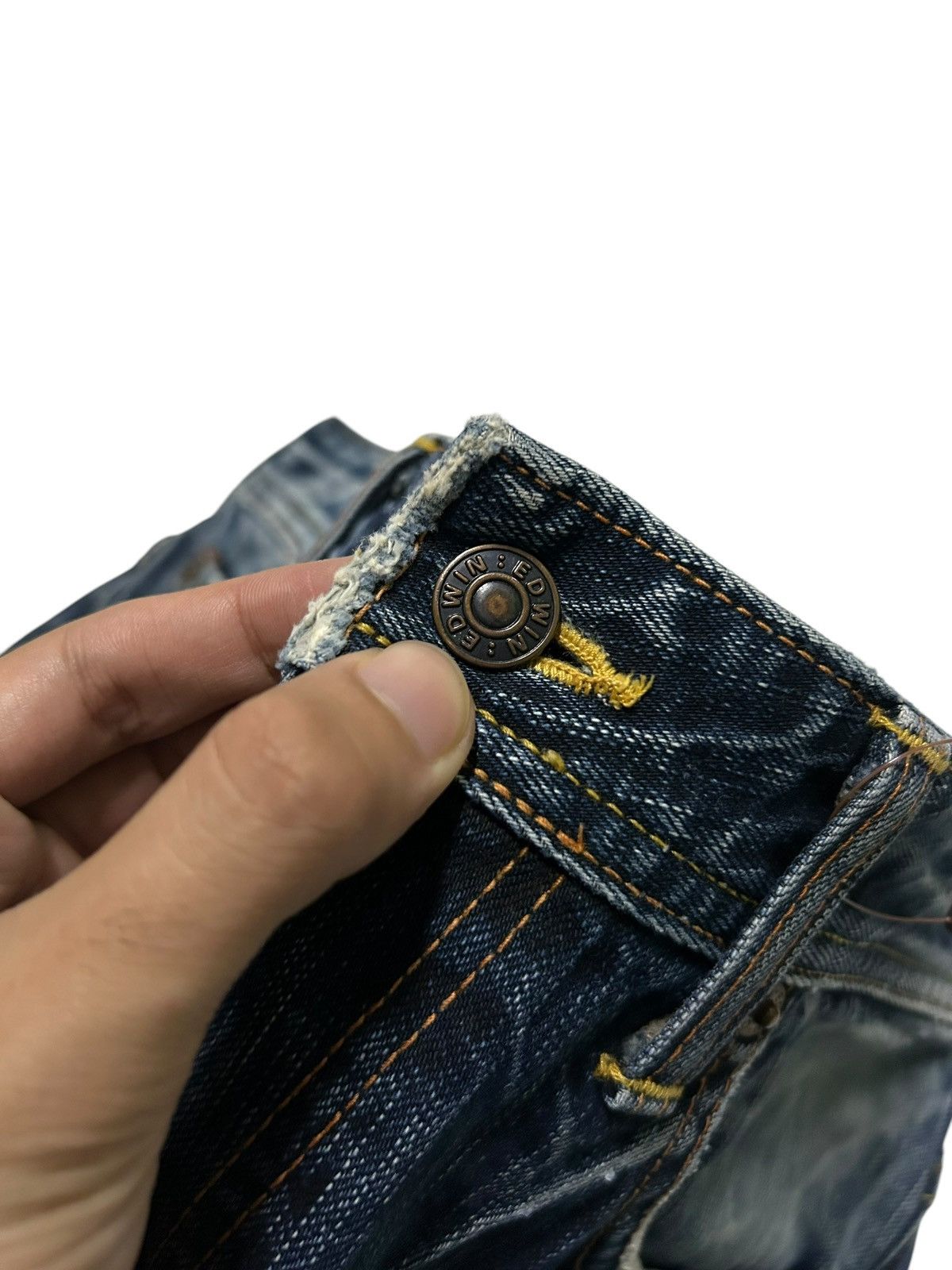 Japanese Brand × Kapital × Vintage Flare Edwin Vintage Distressed Mud Wash Japanese Denim☠️☠️🎌🎌 Size US 32 / EU 48 - 5 Thumbnail