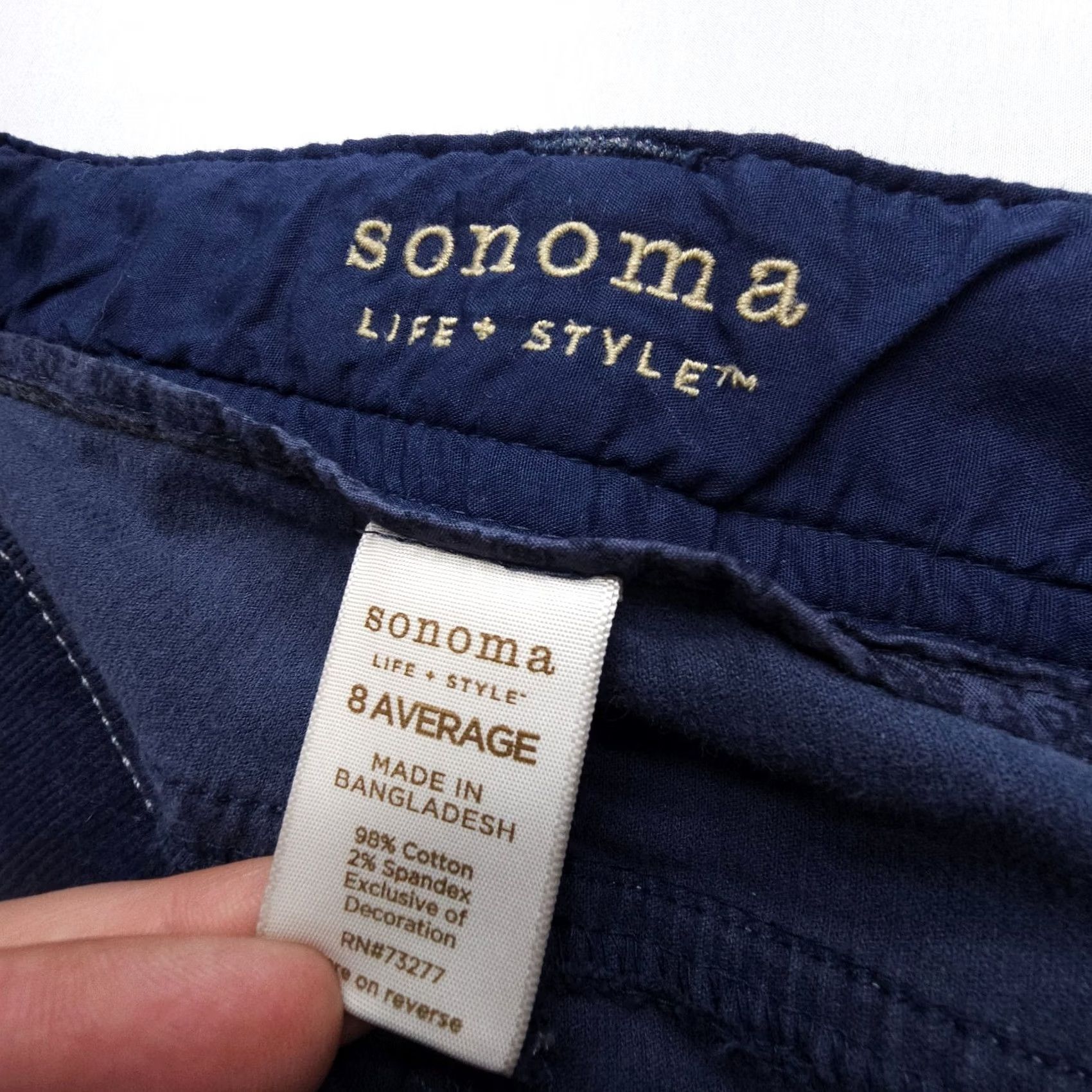 Bell Sonoma Jeans Blue Size 8 Low Rise Flare Corduroy Festival Bell Flap Pockets Boho Womens Size 30" / US 8 / IT 44 - 5 Thumbnail
