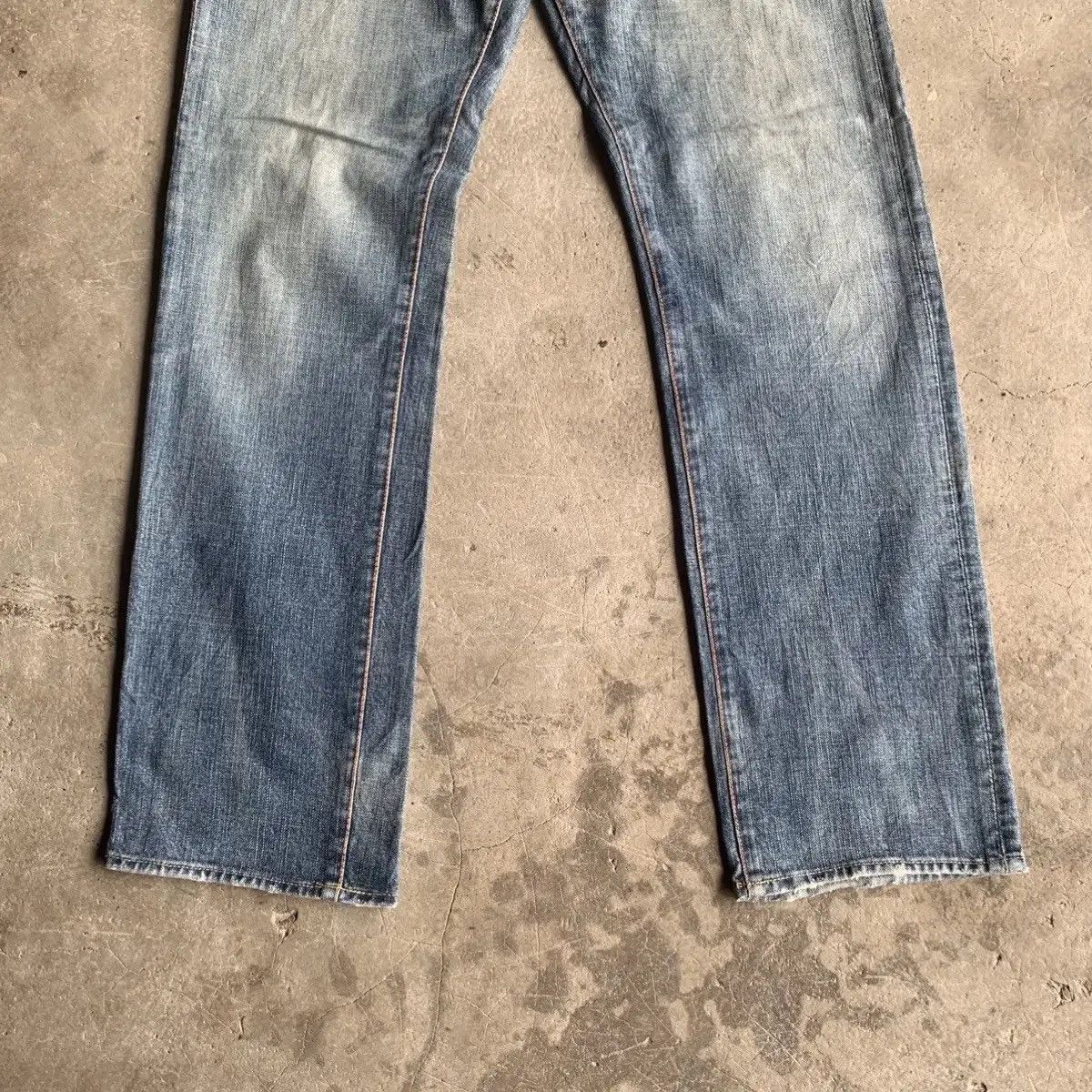 Japanese Brand GL HEARTS W31 L32 Distressed Denim Blue Wash Jeans Pants Size US 31 - 4 Thumbnail