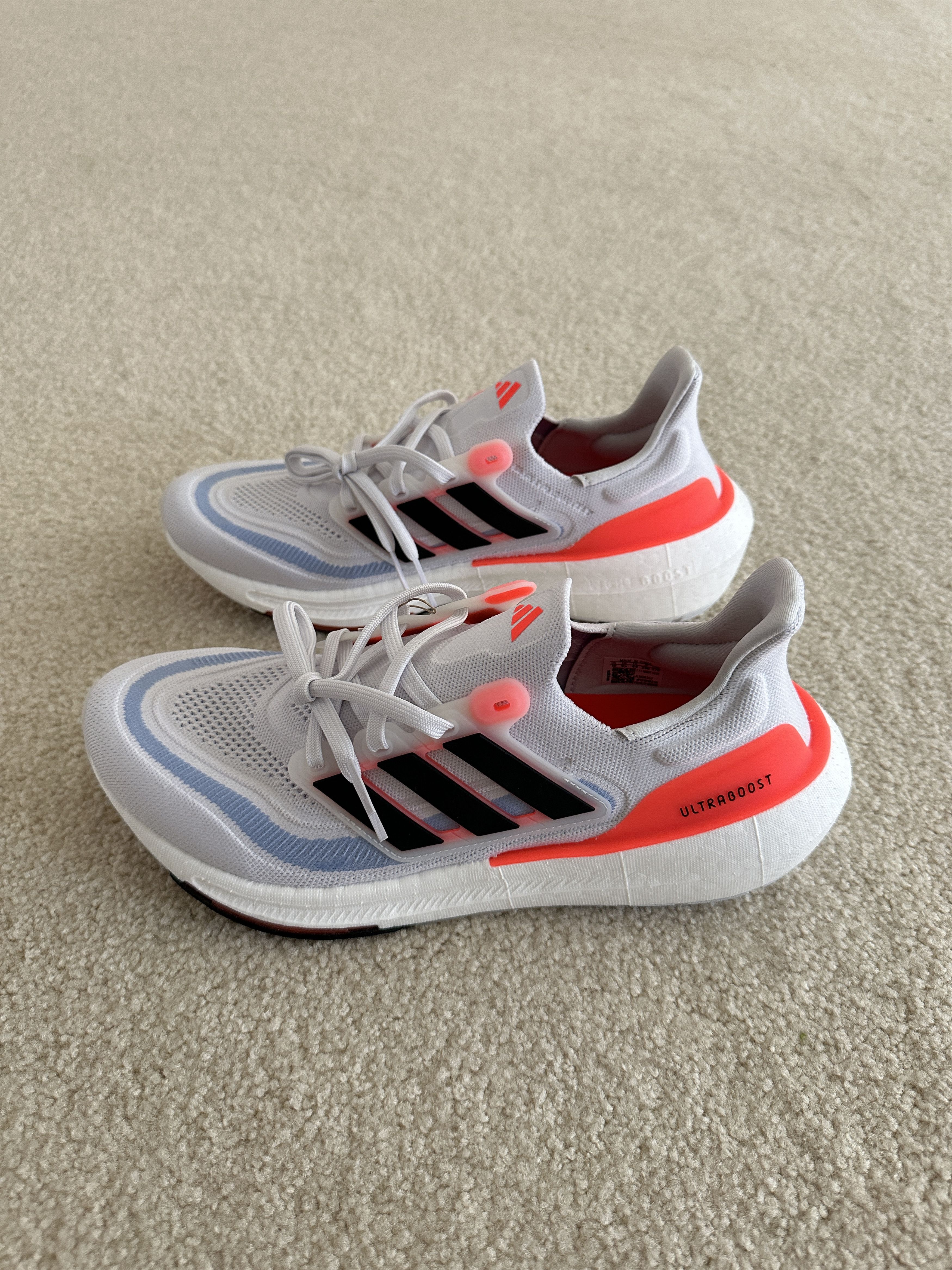 Adidas Adidas Ultraboost Light "White Solar Red" - US Men's 10 Size US 10 / EU 43 - 4 Thumbnail