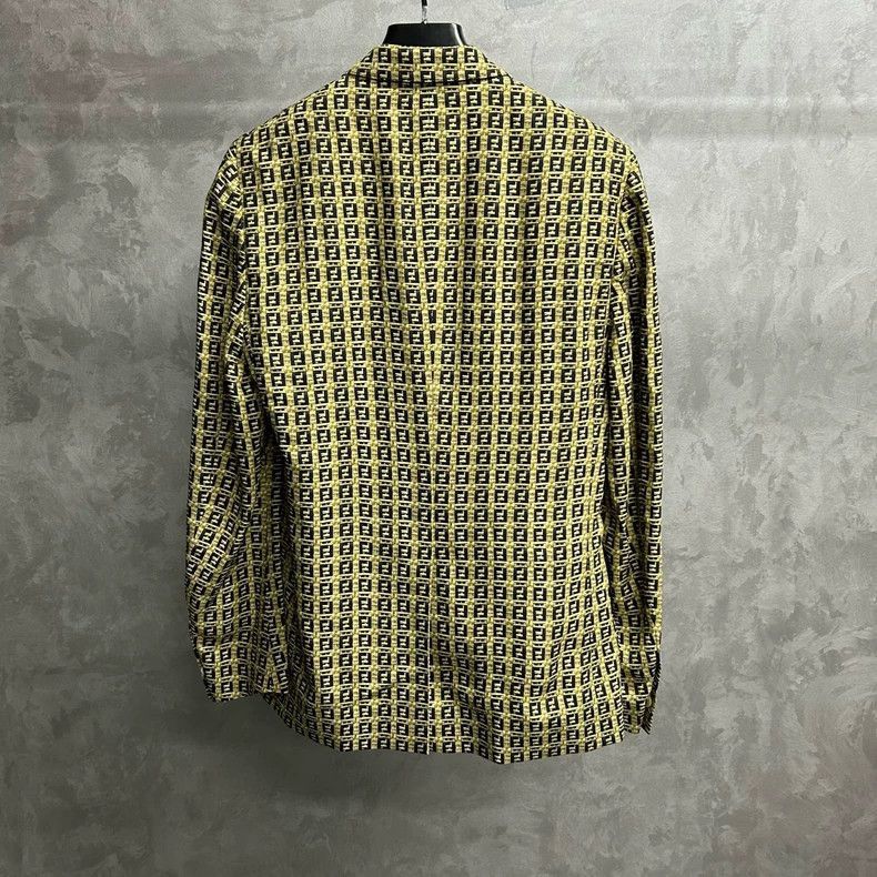 Fendi Fendi Printed Blazer with Gold Pattern Size US M / EU 48-50 / 2 - 2 Thumbnail