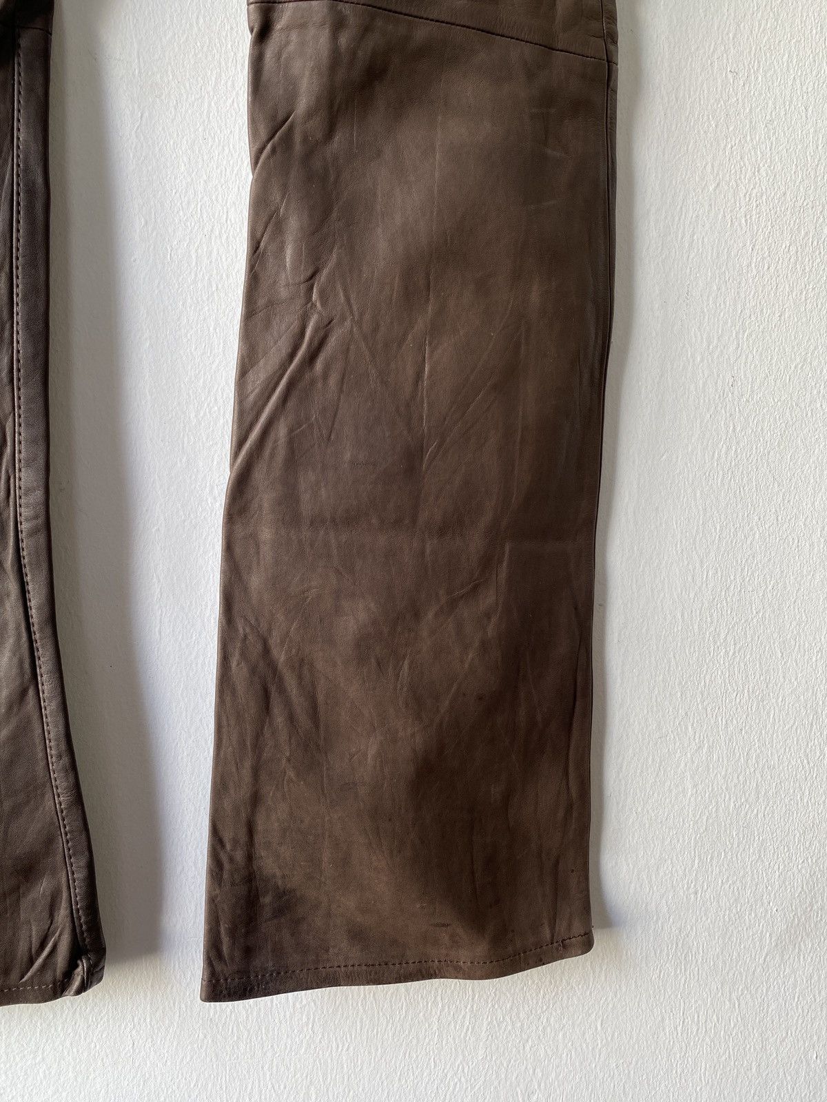 ABAHOUSE Japanese Brand Abahouse Flare Leather Pant Size US 29 - 11 Thumbnail