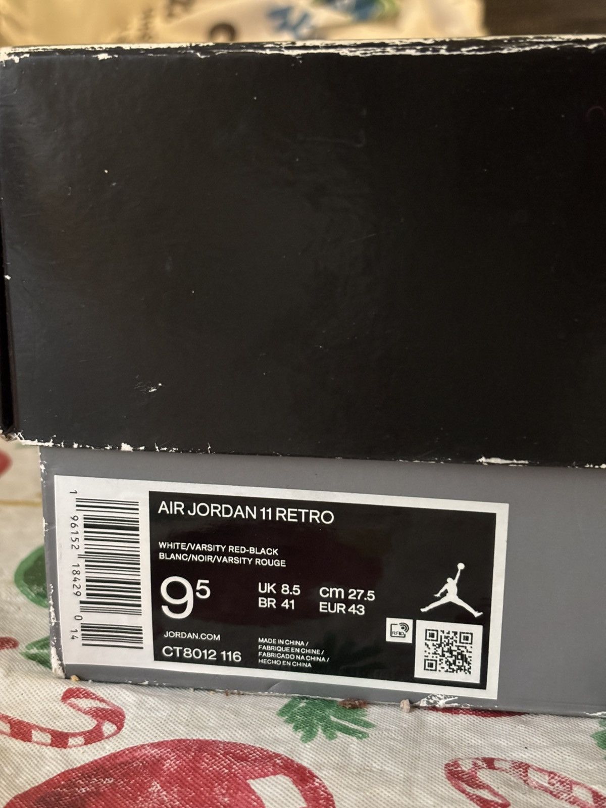 Jordan Brand × Nike JORDAN 11 CHERRY MENS US 9.5 Size US 9.5 / EU 42-43 - 9 Thumbnail
