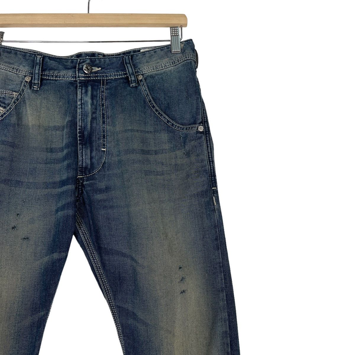 Diesel 🔥 DIESEL DYED WASH KROOLEY REGULAR SLIM CARROT Size US 30 / EU 46 - 6 Thumbnail