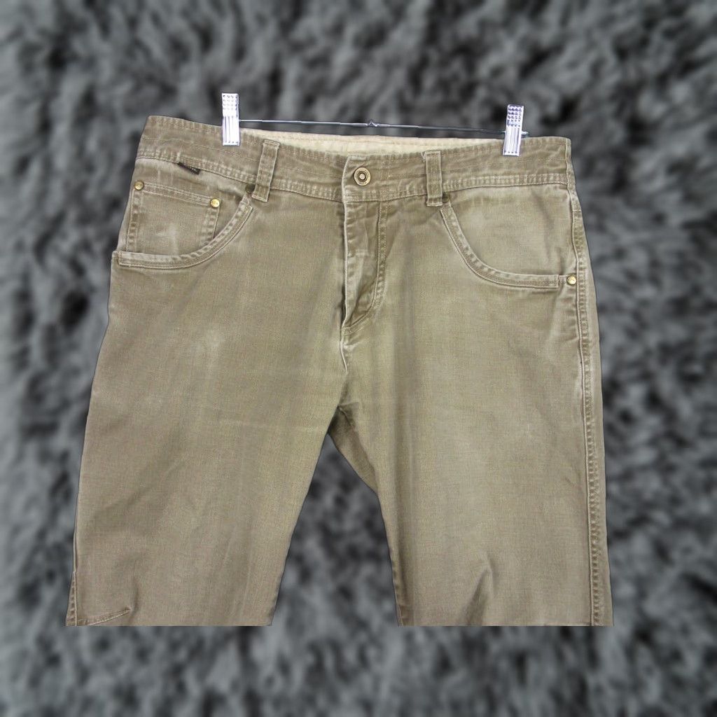 Vintage Kuhl Easy Rydr Pants Mens 33x32 Brown Canvas Outdoor Workwear Stretch Khakis Straight Front Regular Mens Size US 33 - 1 Thumbnail