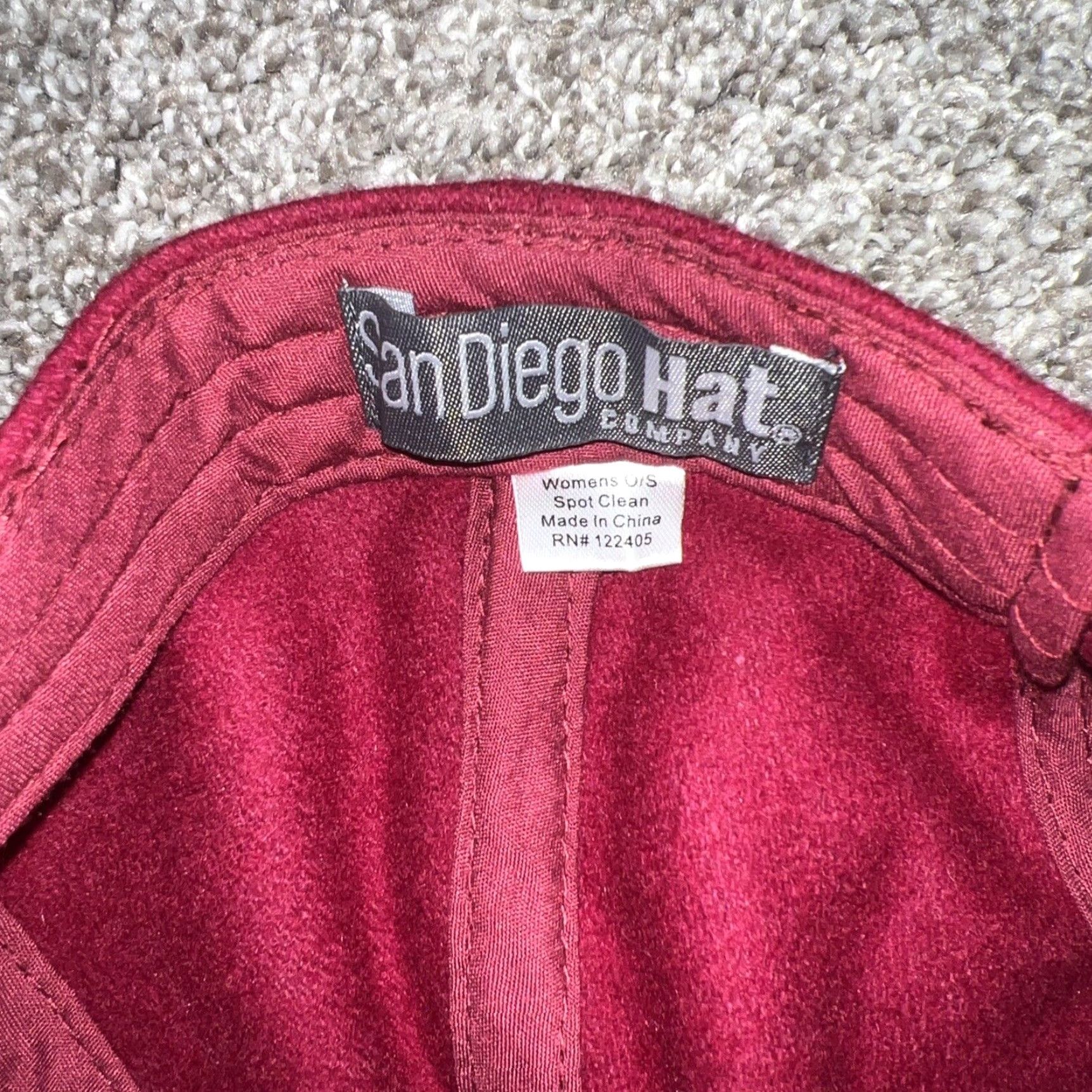 Vintage San Diego Hat Co. Wool Cap One Size Red Womens Size ONE SIZE - 4 Thumbnail
