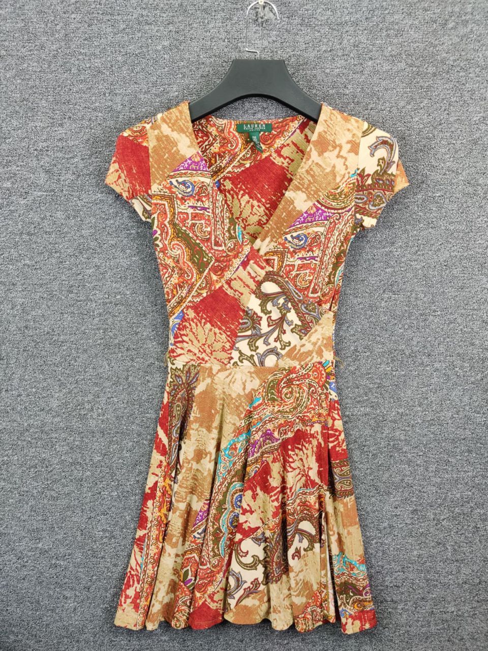 Ralph Lauren Vintage Ralph Lauren Petite Paisley Wrap Dress Size XS / US 0-2 / IT 36-38 - 2 Thumbnail