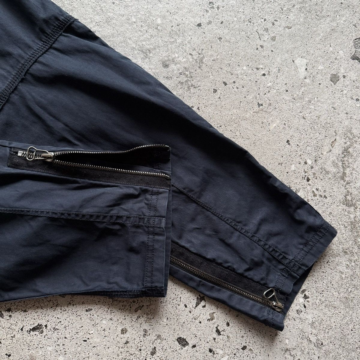 Lanvin Lanvin Mens Navy Blue Ankle Zip Casual Chino Trousers Pants Size US 30 / EU 46 - 6 Thumbnail