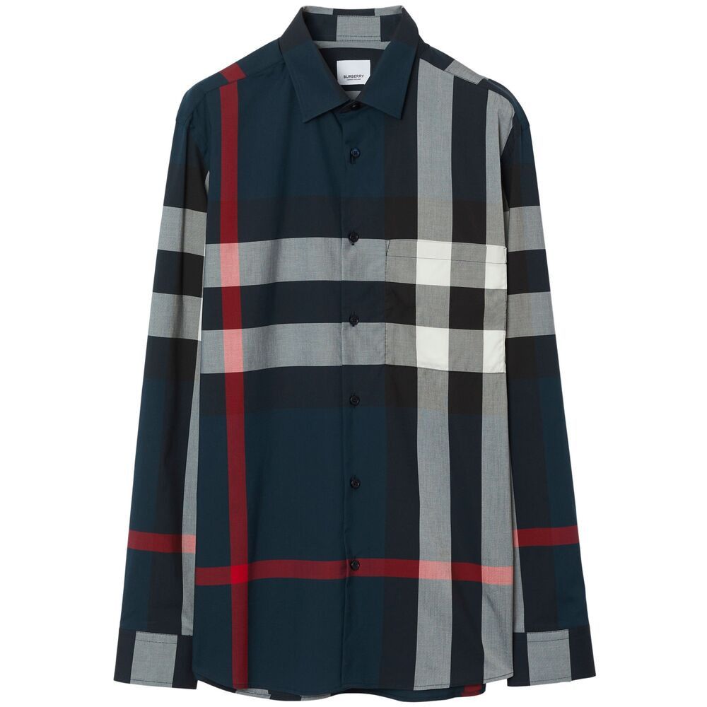 Burberry Burberry BLUE Shirts Size US S / EU 44-46 / 1 - 1 Thumbnail