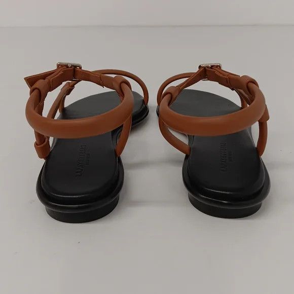 Lafayette 148 LAFAYETTE148 Copper Calfskin Leather City Sandals - US8.5 Size US 8.5 / IT 38.5 - 13 Thumbnail