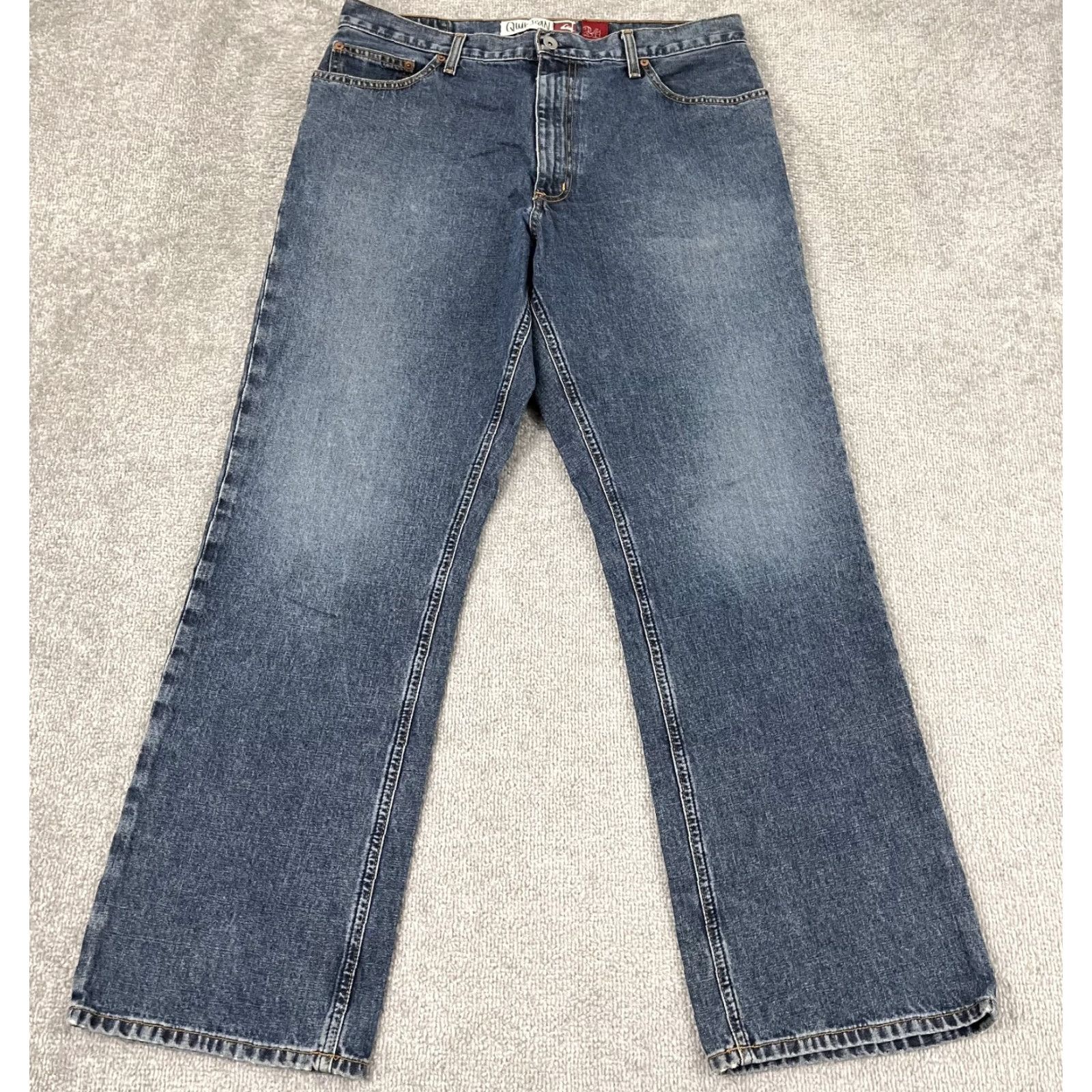 Quiksilver VINTAGE Quiksilver Jeans Mens 34x32 Wide Leg Denim Retro Y2K Skater, 90s, Classic, Blue Size US 34 / EU 50 - 3 Thumbnail