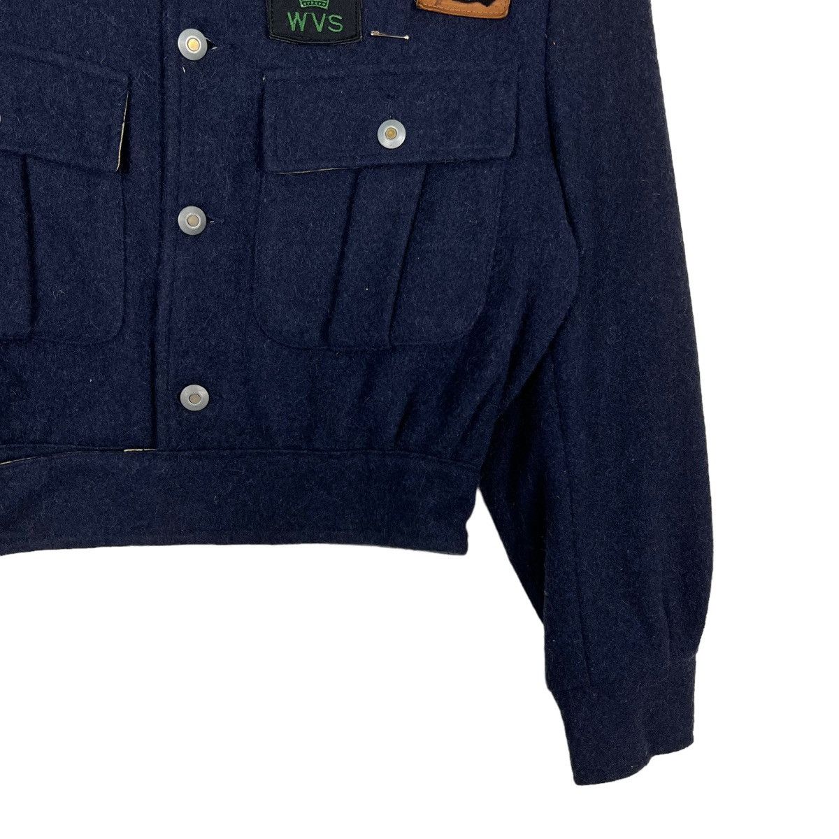 Chevignon 🔥 RARE 80s CHEVIGNON WOOL CROPPED BOMBER JACKET Size US M / EU 48-50 / 2 - 5 Thumbnail