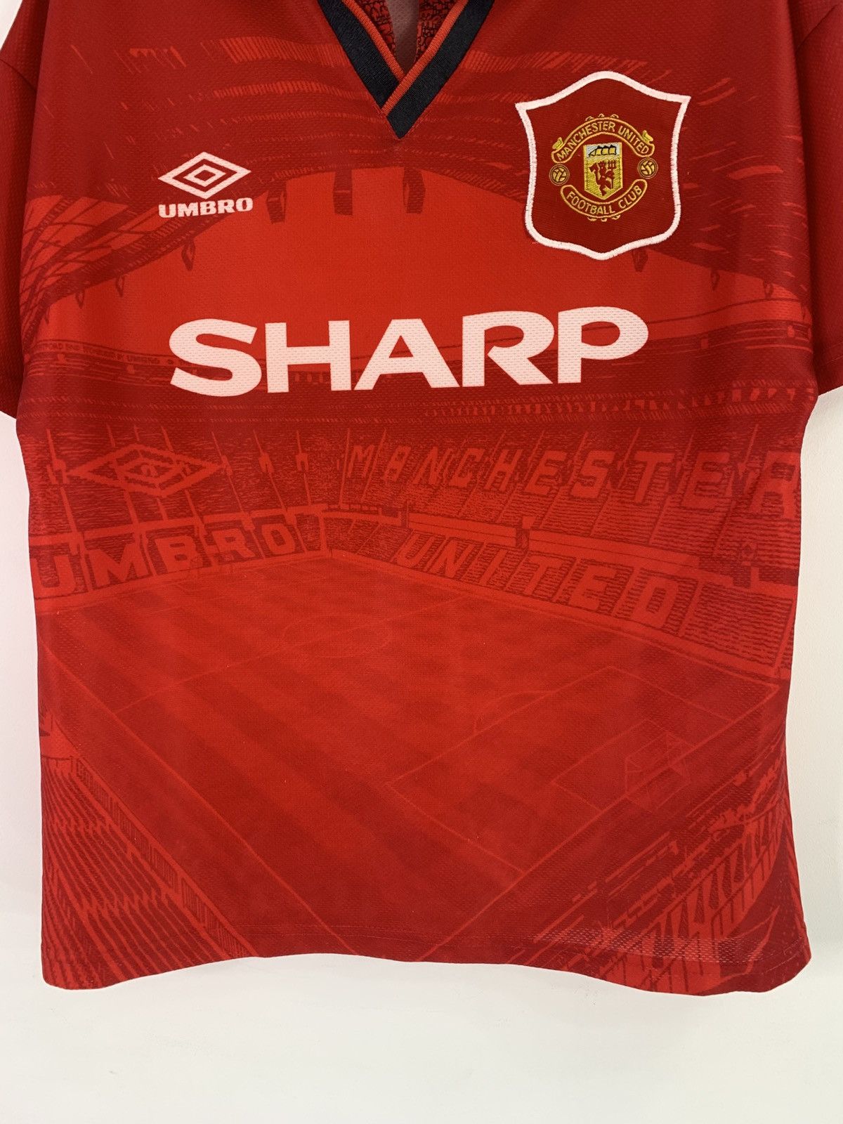 Vintage Umbro FC Manchester United 1994/96 Jersey XL Kids/ XS Men’s Size US XXS / EU 40 - 4 Thumbnail