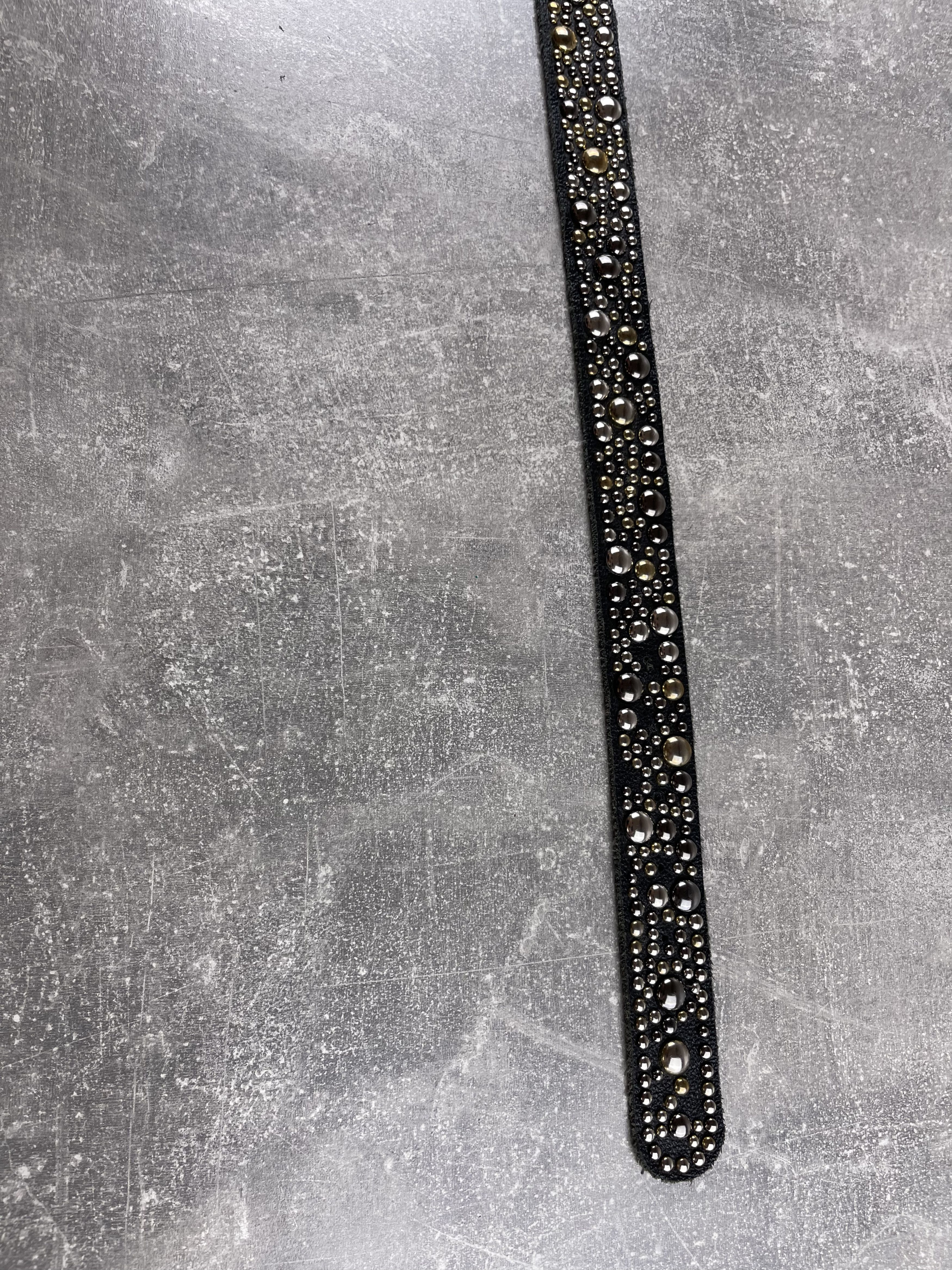 Seditionaries Y2K vintage leather green avant garde rhinestones belt Size ONE SIZE - 3 Thumbnail