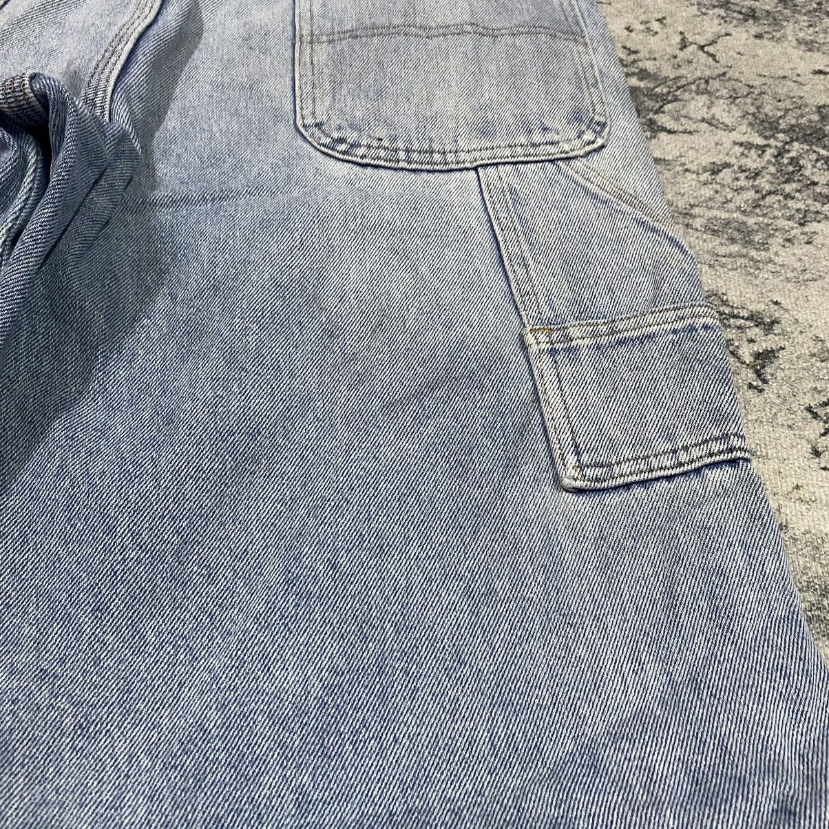 14th Addiction × If Six Was Nine × JNCO Vintage Rustler Light Washed Carpenter Baggy Denim Jeans Size US 34 / EU 50 - 15 Thumbnail