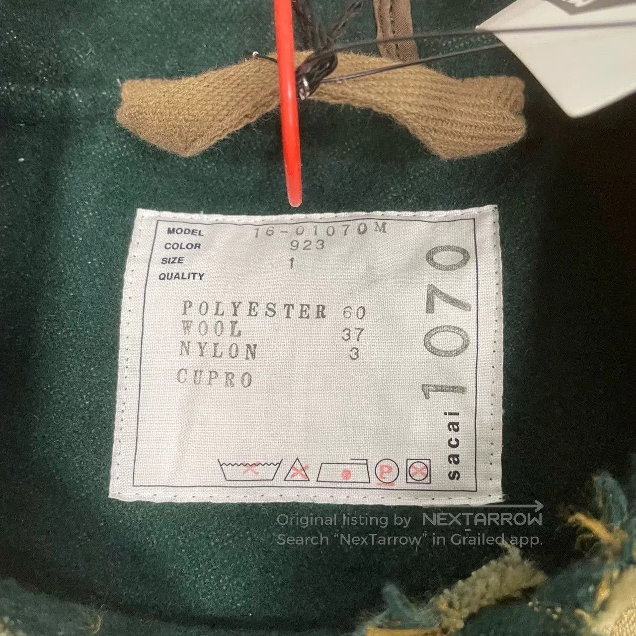 Sacai sacai khaki duffle coat with hood. Size US M / EU 48-50 / 2 - 5 Thumbnail
