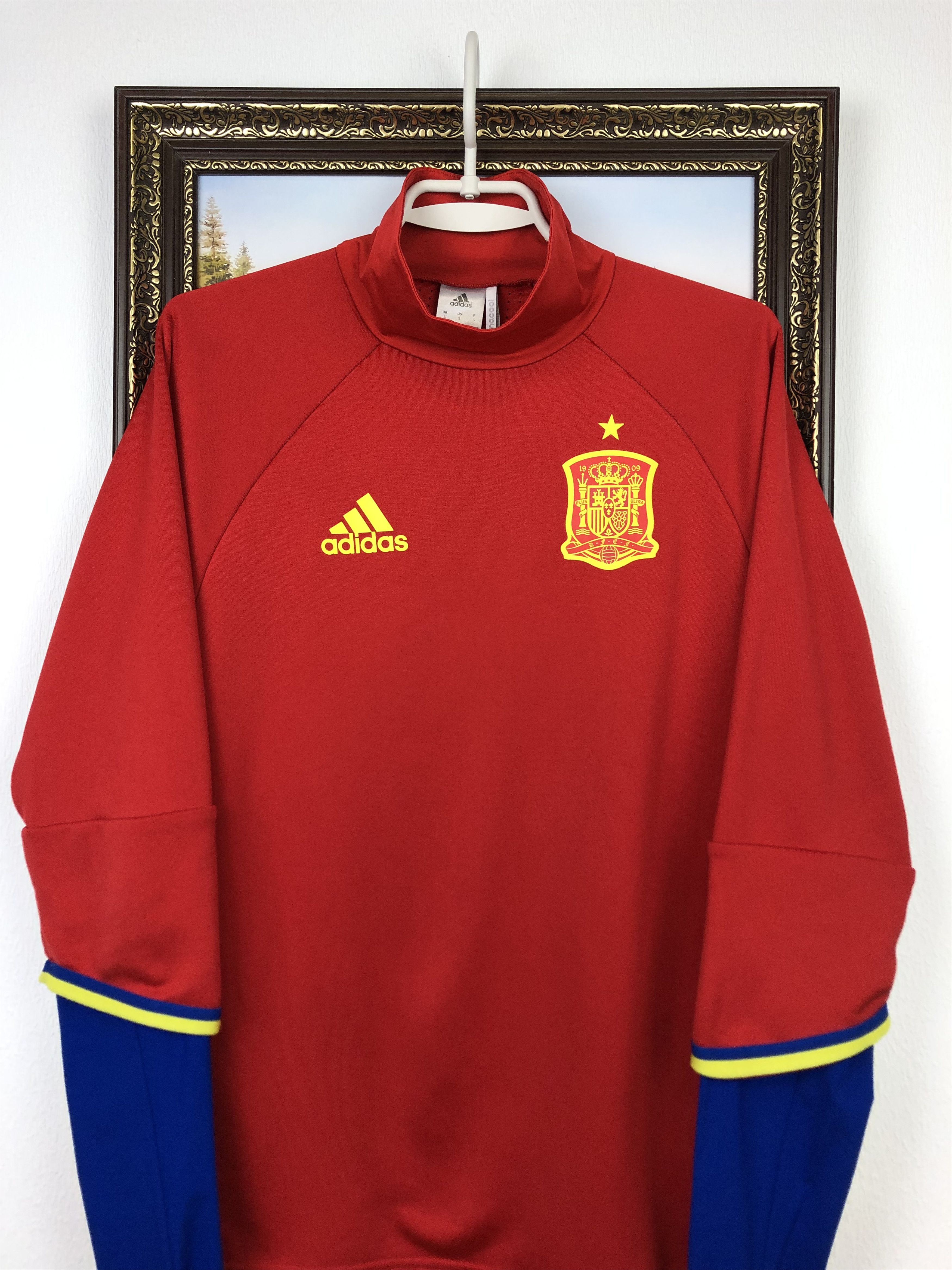 Adidas Adidas Spain National Football Jacket Soccer Warm Up Track Size US S / EU 44-46 / 1 - 2 Thumbnail