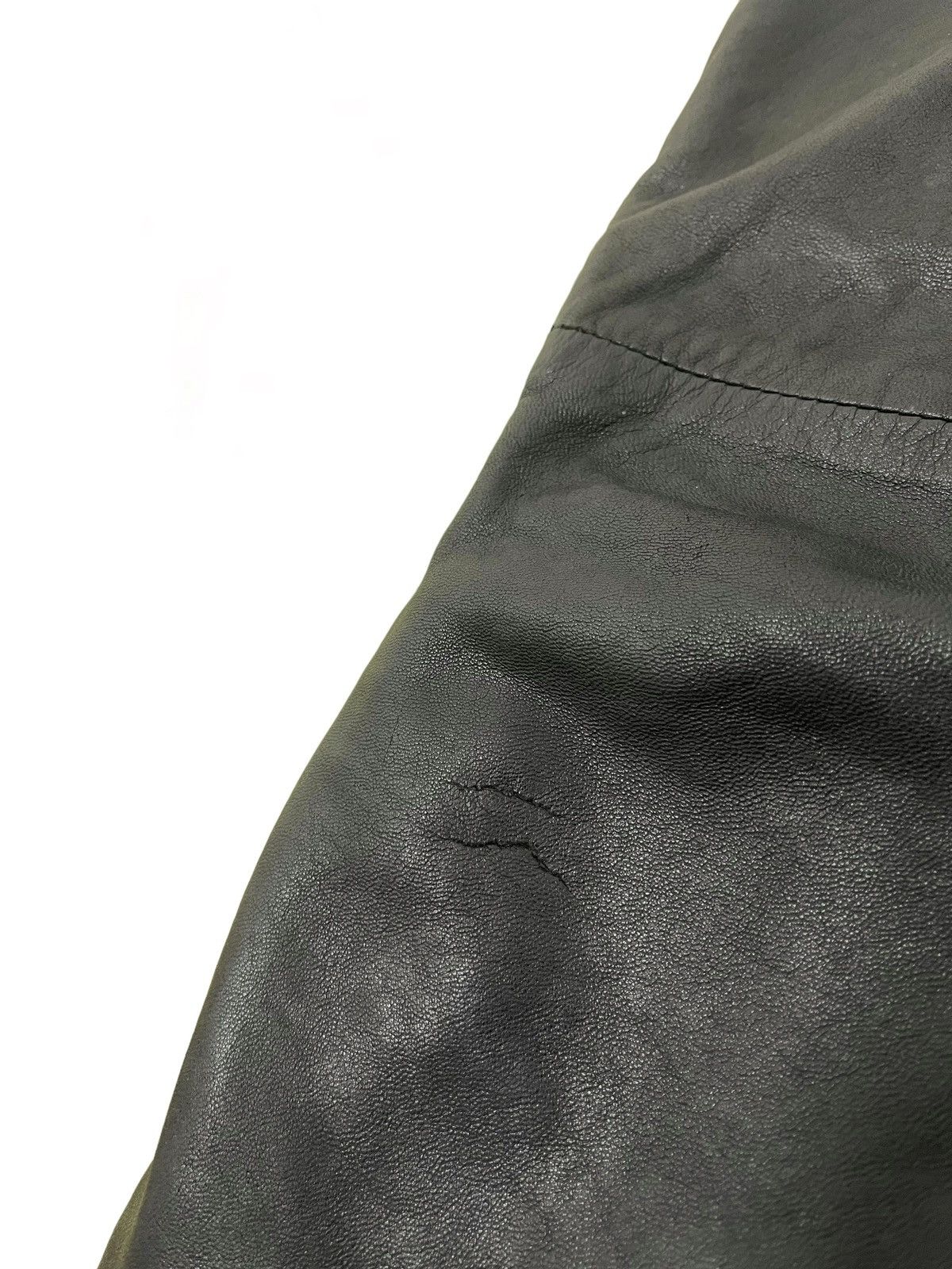 Le Grande Bleu (L.G.B.) Leather Pant Unknown Vtg Japan Baggy Tapered 8🟦7 Size US 32 / EU 48 - 7 Thumbnail