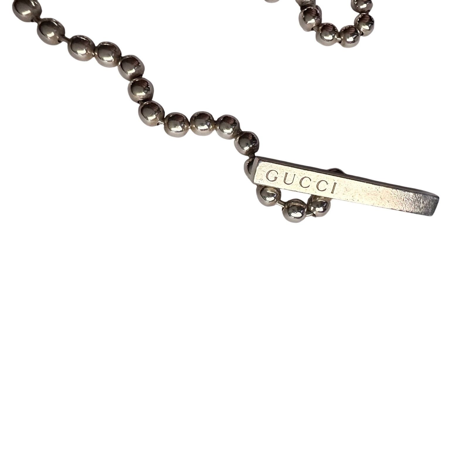 Gucci GUCCI GG Toggle Ball Chain Necklace with Box & Dust Bag Size ONE SIZE - 6 Thumbnail