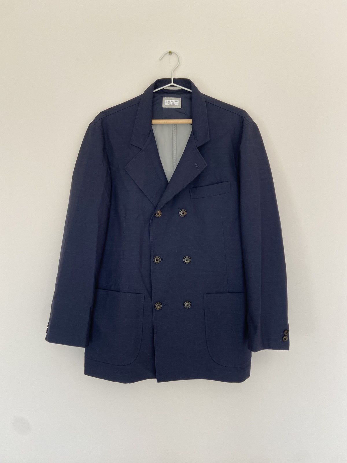 Brunello Cucinelli Brunello Cucinelli Double Breasted Blazer Size 40R - 1 Thumbnail