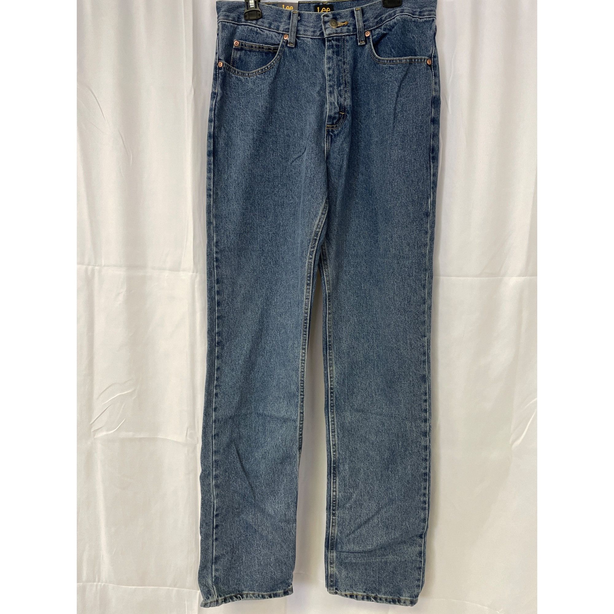 Lee Lee Men's Blue Jeans Relaxed Fit Straight Size 32W x 36L SKU Size US 32 / EU 48 - 1 Thumbnail