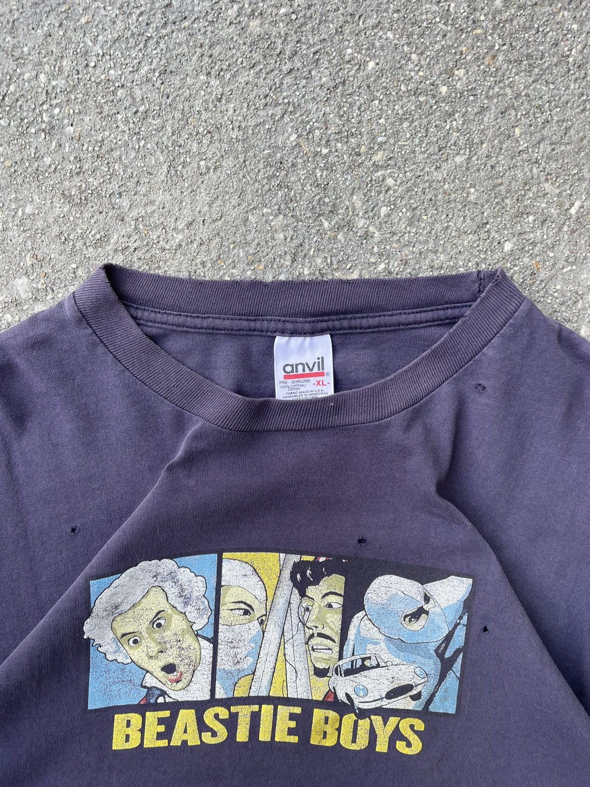 Anvil × Band Tees × Rap Tees Vintage Faded and Distressed Beastie Boys Rap tee Size US XL / EU 56 / 4 - 3 Thumbnail