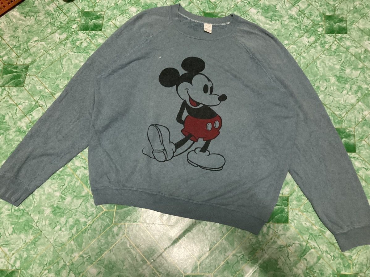 Mickey Mouse × Vintage Vintage Sweater Knitwear Mickey Mount 70s Size US L / EU 52-54 / 3 - 1 Thumbnail