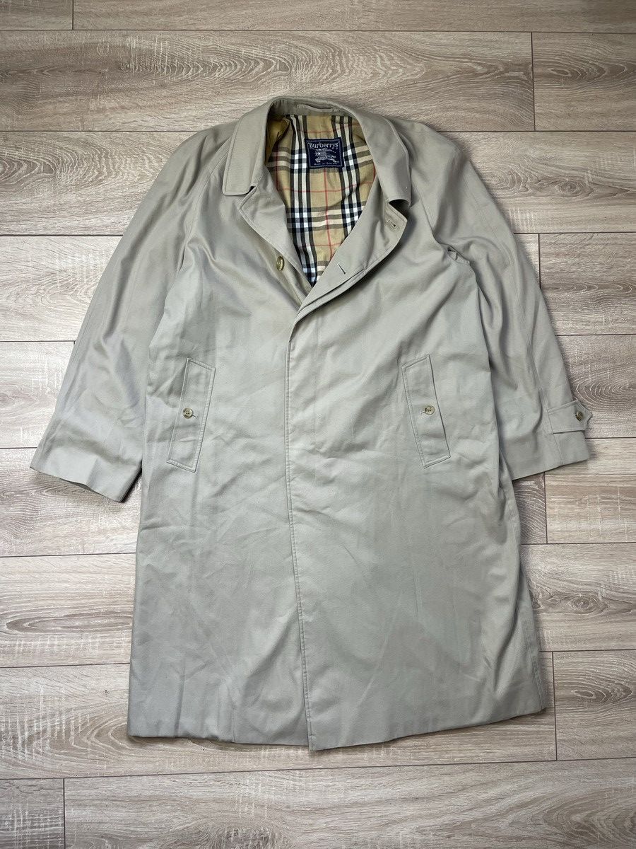 Burberry Burberry Vintage Nova Check Single Breasted Trench Coat L Size US L / EU 52-54 / 3 - 1 Thumbnail