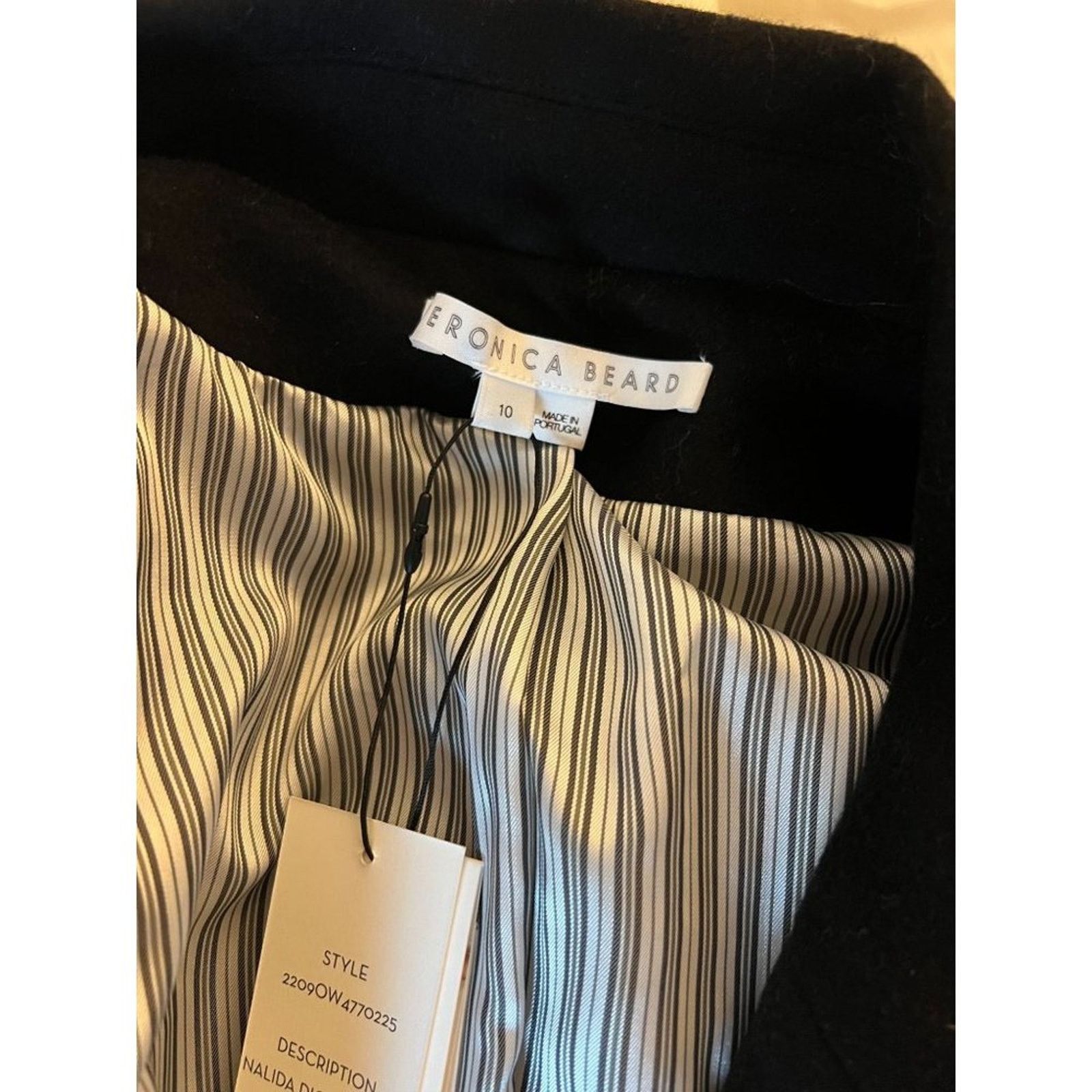 Veronica Beard Veronica Beard Nalida Dickey Coat Black Classic Size 10 NEW Size L / US 10 / IT 46 - 11 Thumbnail
