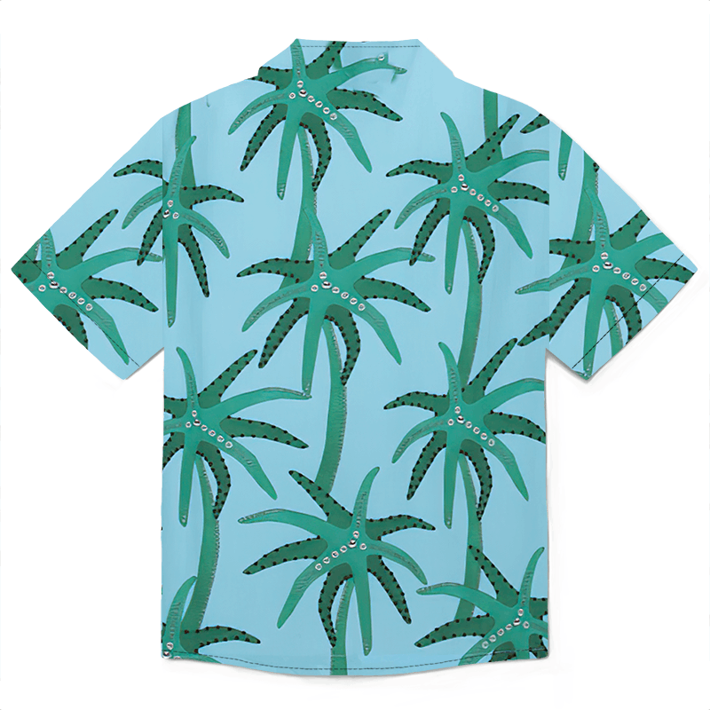 The Unbranded Brand Palm Trees Star La Chemise Jean poplin shirt Size US L / EU 52-54 / 3 - 5 Thumbnail