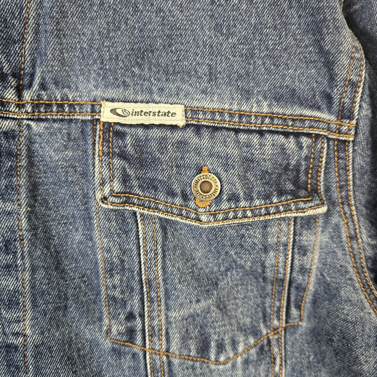 Vintage Vintage Interstate IS Freestyle Clothing Denim Jacket Sz XL Size US XL / EU 56 / 4 - 4 Thumbnail