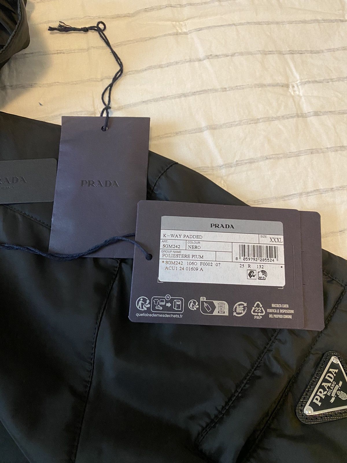 Prada Prada Padded Hooded Jacket Sz XXXL Size US XXL / EU 58 / 5 - 12 Thumbnail