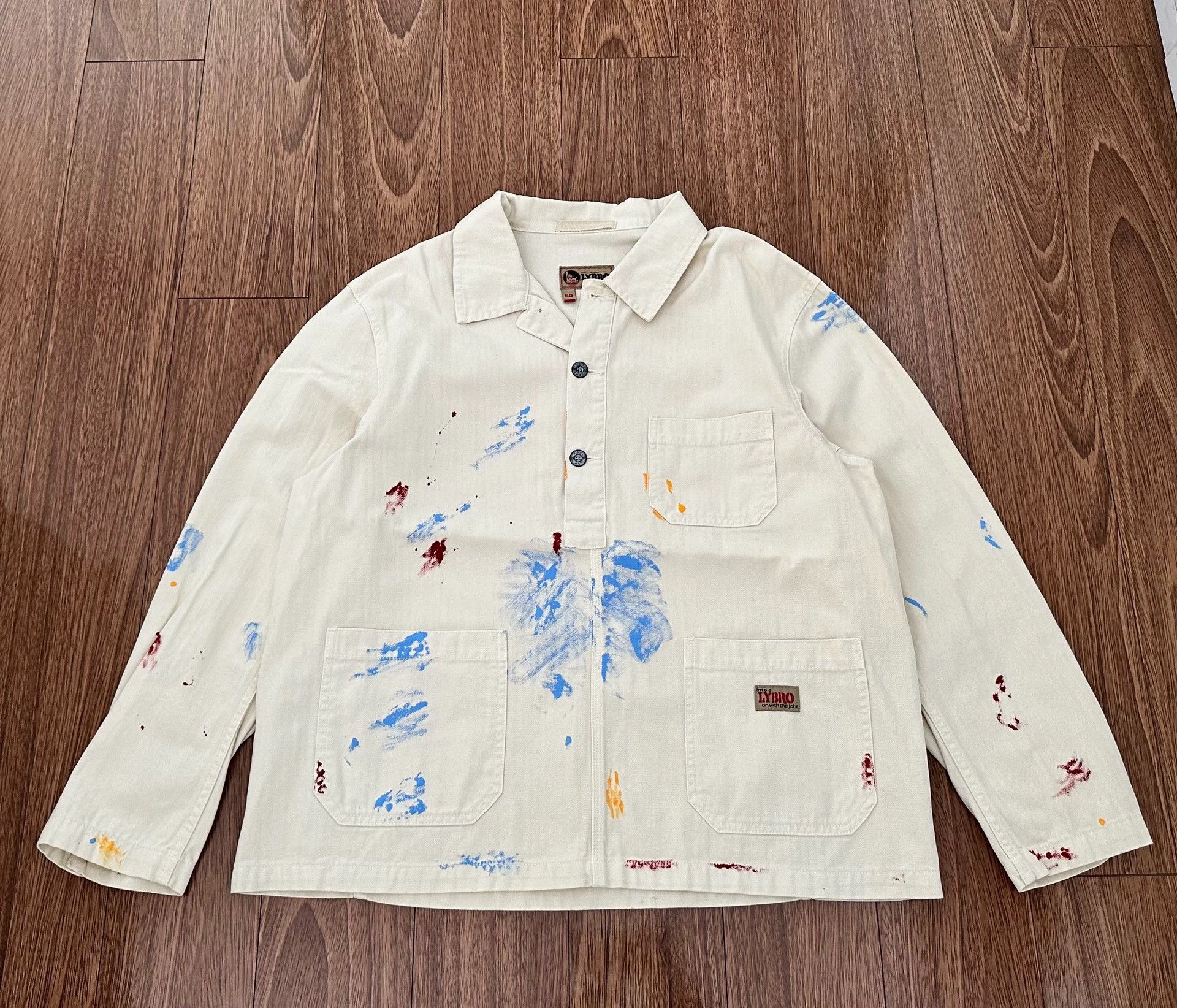 Nigel Cabourn Nigel Cabourn Splash Dye Paint Jacket Size 50 New Size US M / EU 48-50 / 2 - 1 Thumbnail