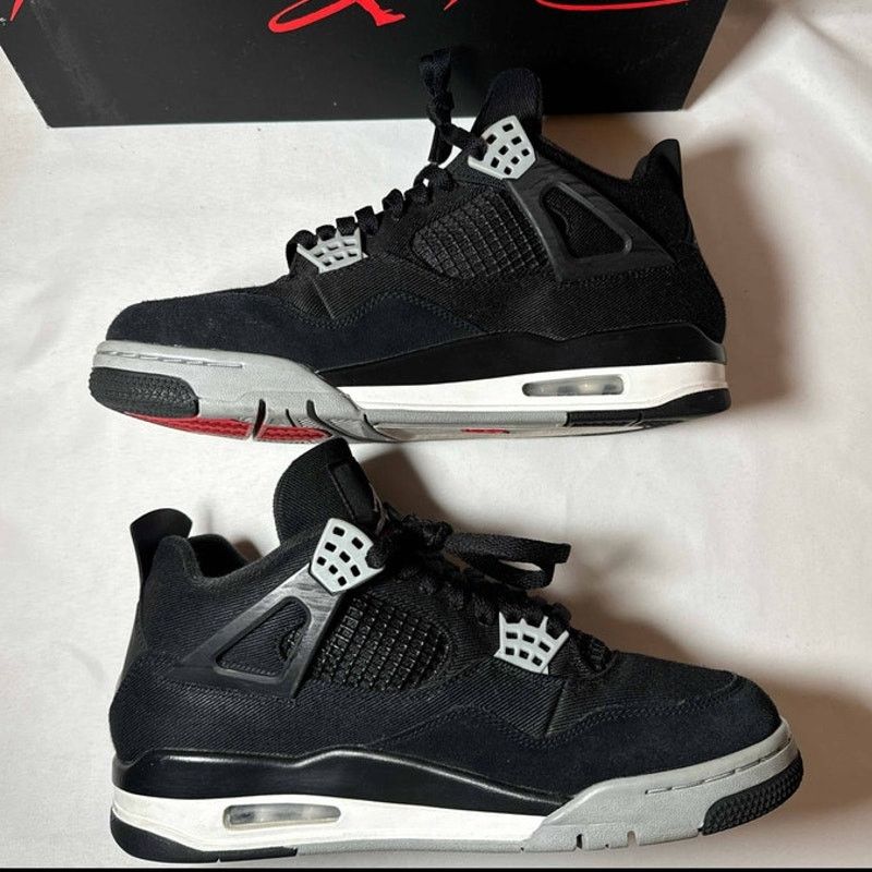 Jordan Brand × Nike Size 9 - Air Jordan 4 Retro SE Black Canvas Men's Shoes Size US 9 / EU 42 - 3 Thumbnail