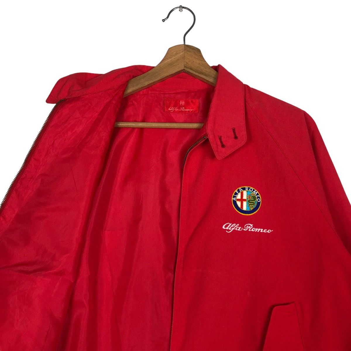 Japanese Brand 🔥Vintage Bomber Jacket Alfa Romeo Big Logo Car Jacket Size US M / EU 48-50 / 2 - 12 Thumbnail