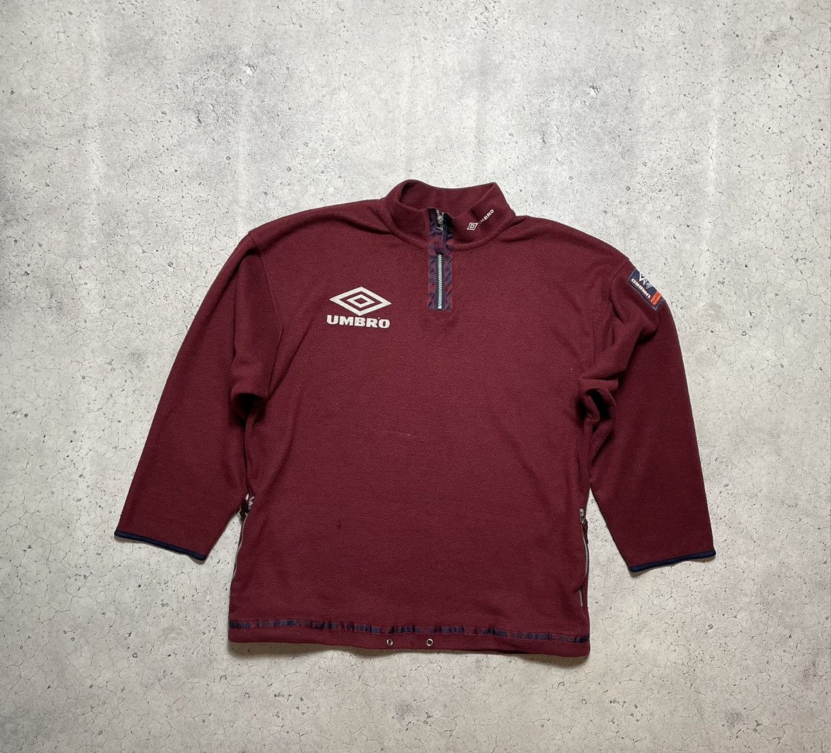 Umbro Vintage 90s Umbro Big Logo Retro Fleece Jacket Y2K Size US XL / EU 56 / 4 - 1 Thumbnail
